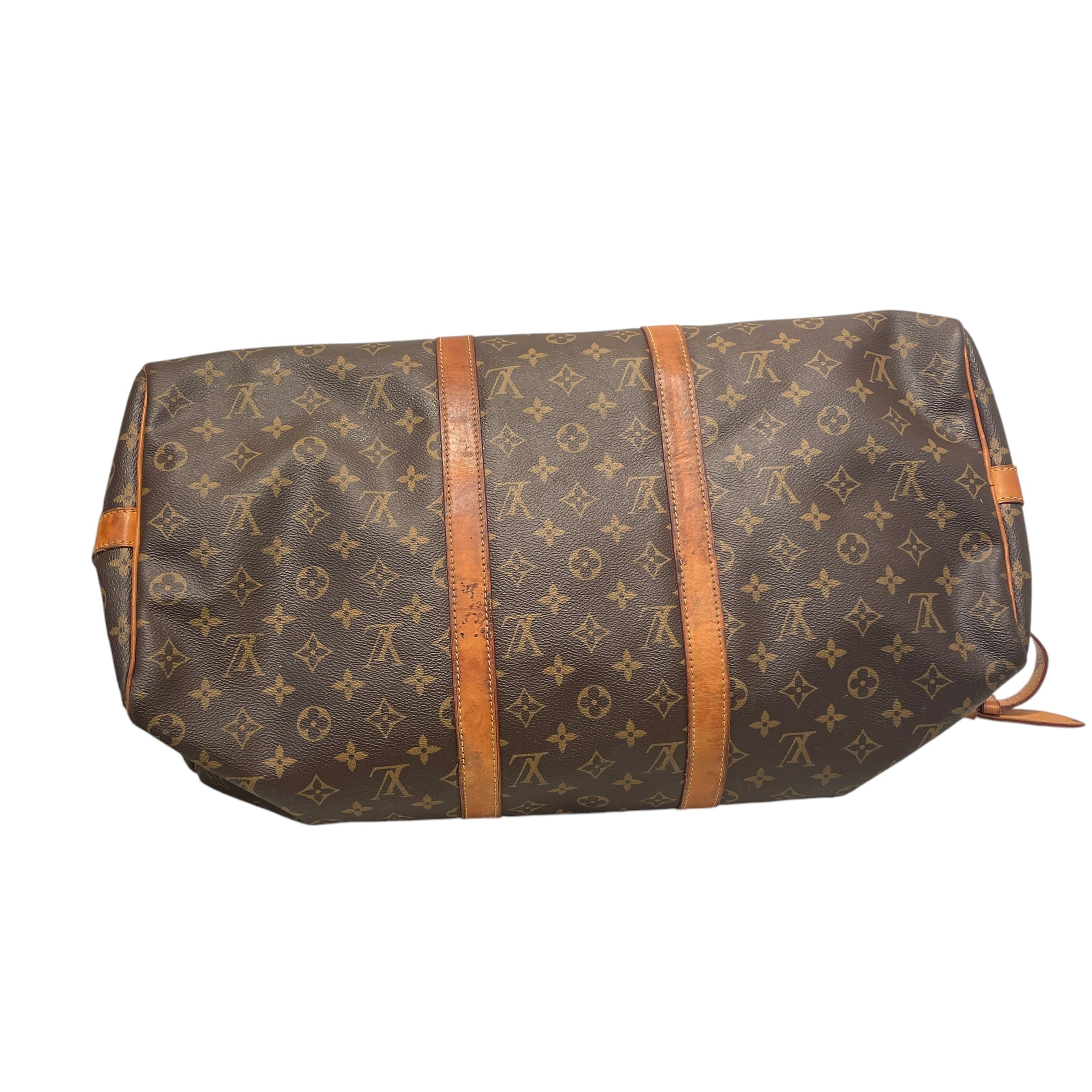 LOUIS VUITTON/Luggage/Monogram/Leather/BRW/Keepall view 8