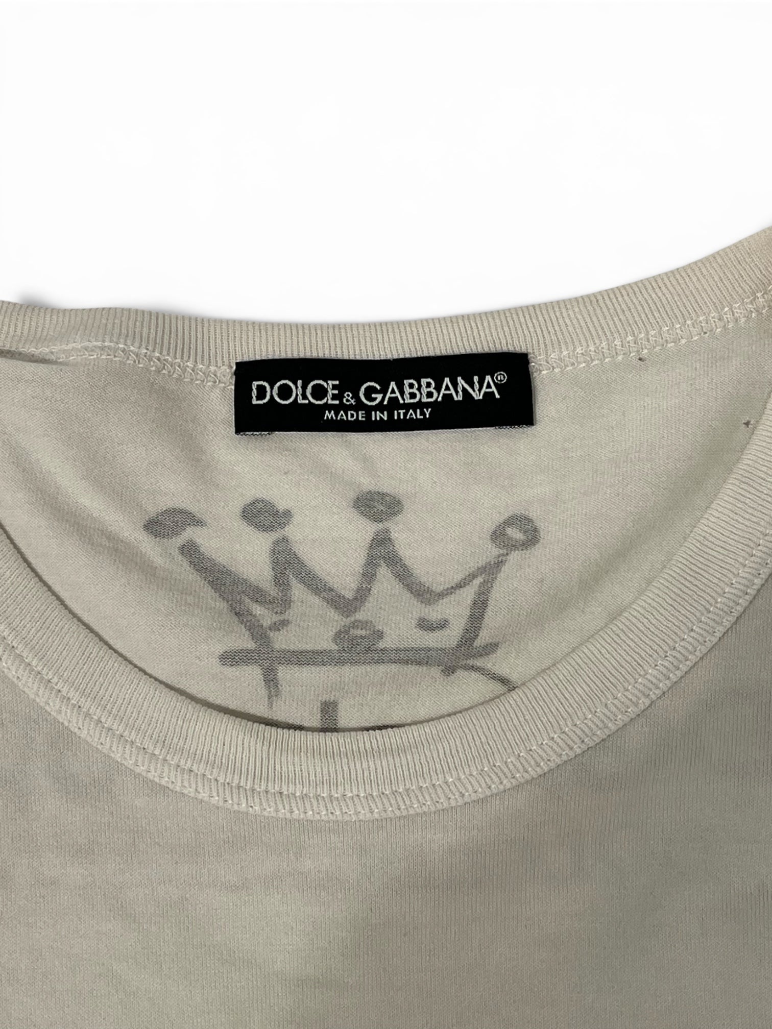 DOLCE&GABBANA/T-Shirt/Cotton/WHT/2 robots view 3