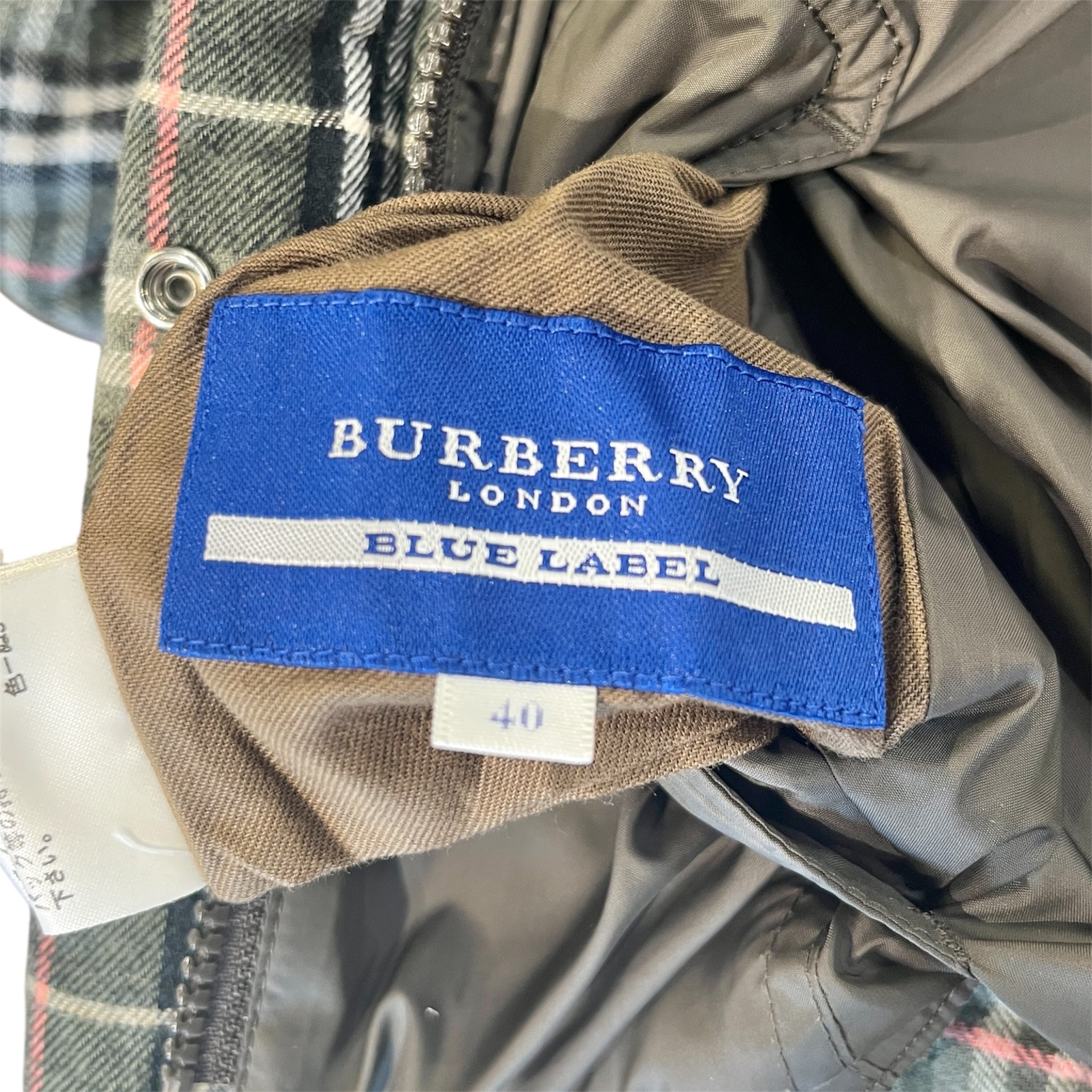 BURBERRY LONDON/Jacket/GRY/Plaid/REVERSABLE PLAID – 2nd STREET USA