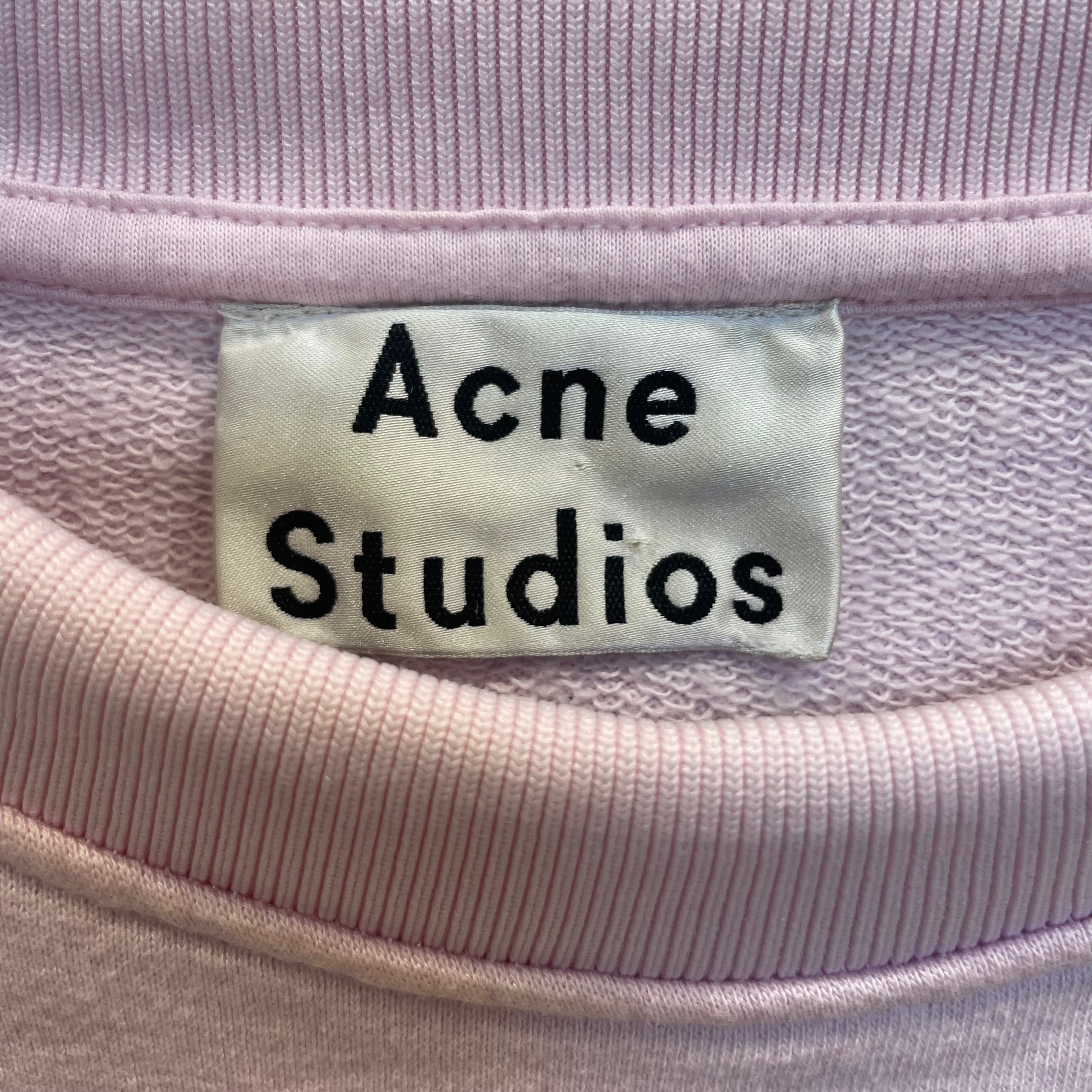 Acne Studios/Sweatshirt/XS/Cotton/PNK/front pockets/no hood lght pnk view 3