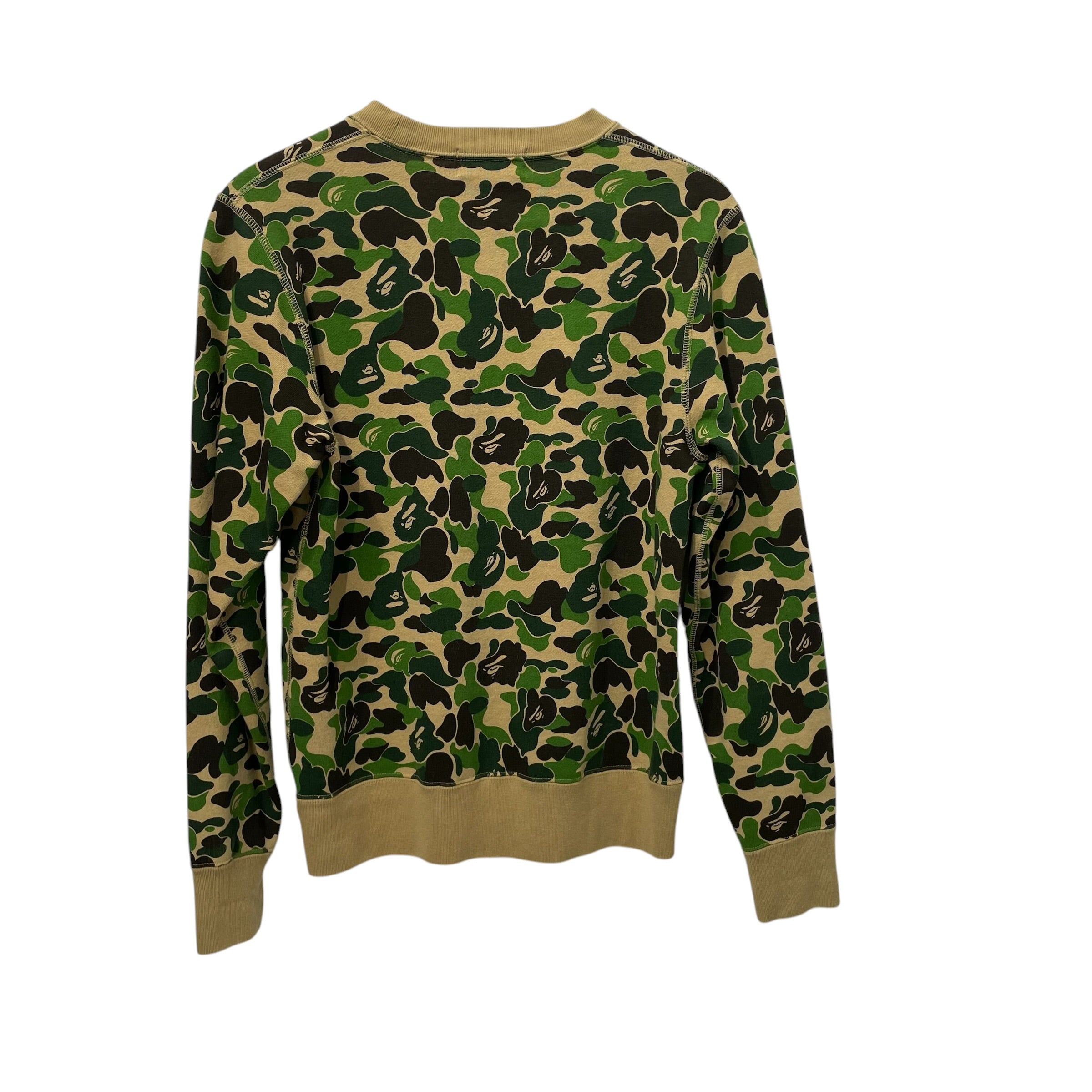 A BATHING APE/Sweatshirt/S/Camouflage/Cotton/MLT/ape crewneck view 2