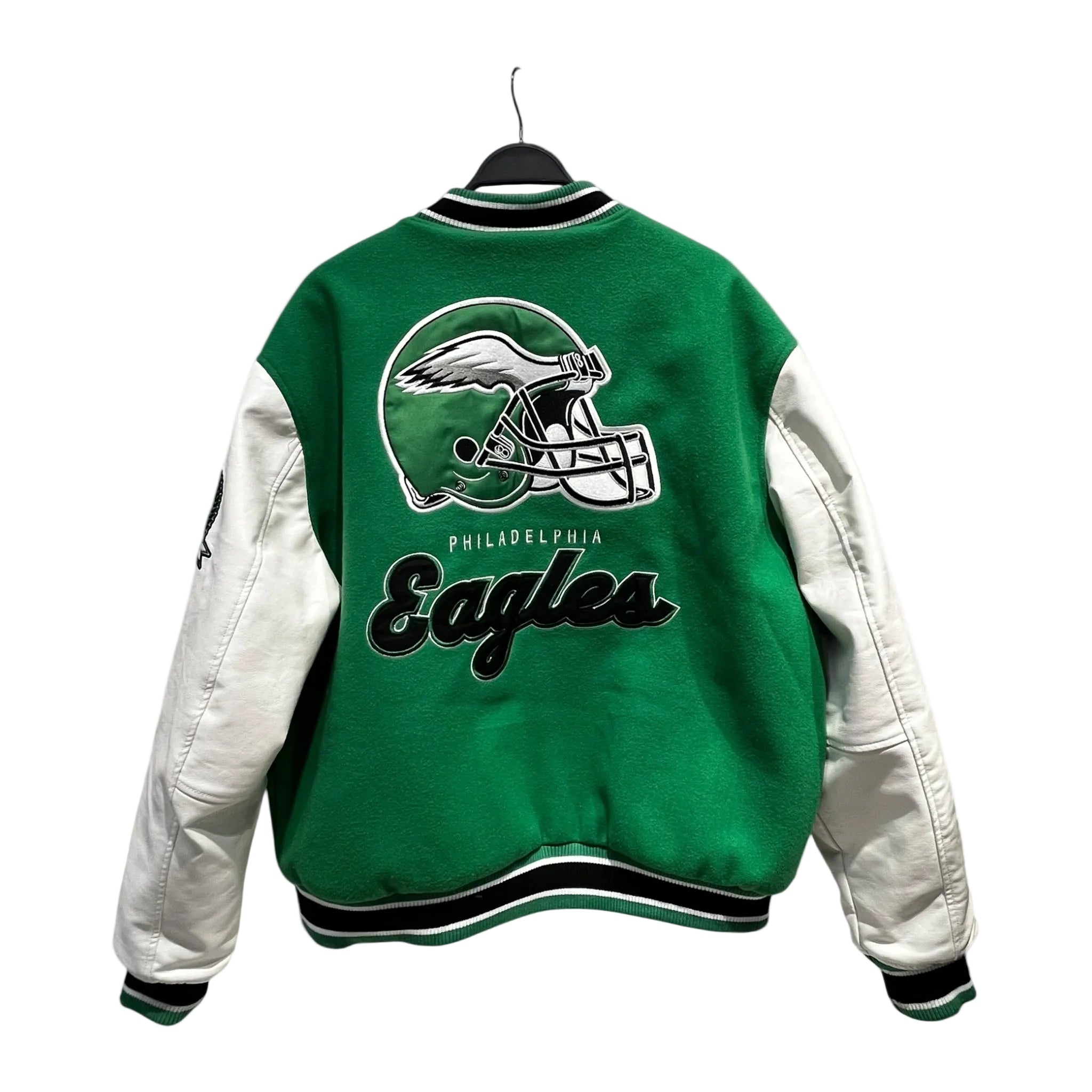 NFL/Jacket/XL/Polyester/GRN/Graphic/Kelly Green Patch Varsity Jkt view 2