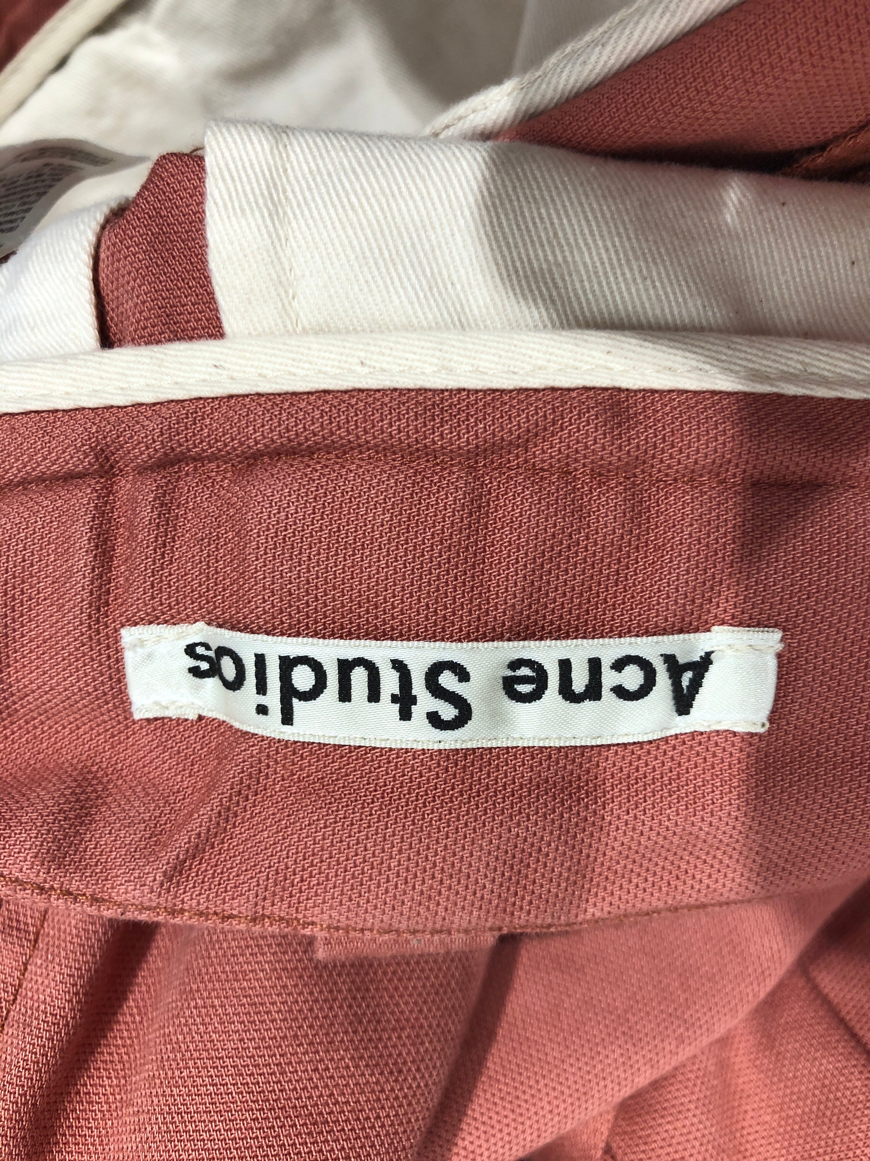 Acne Studios/Straight Pants/48/Cotton/ORN/ view 3