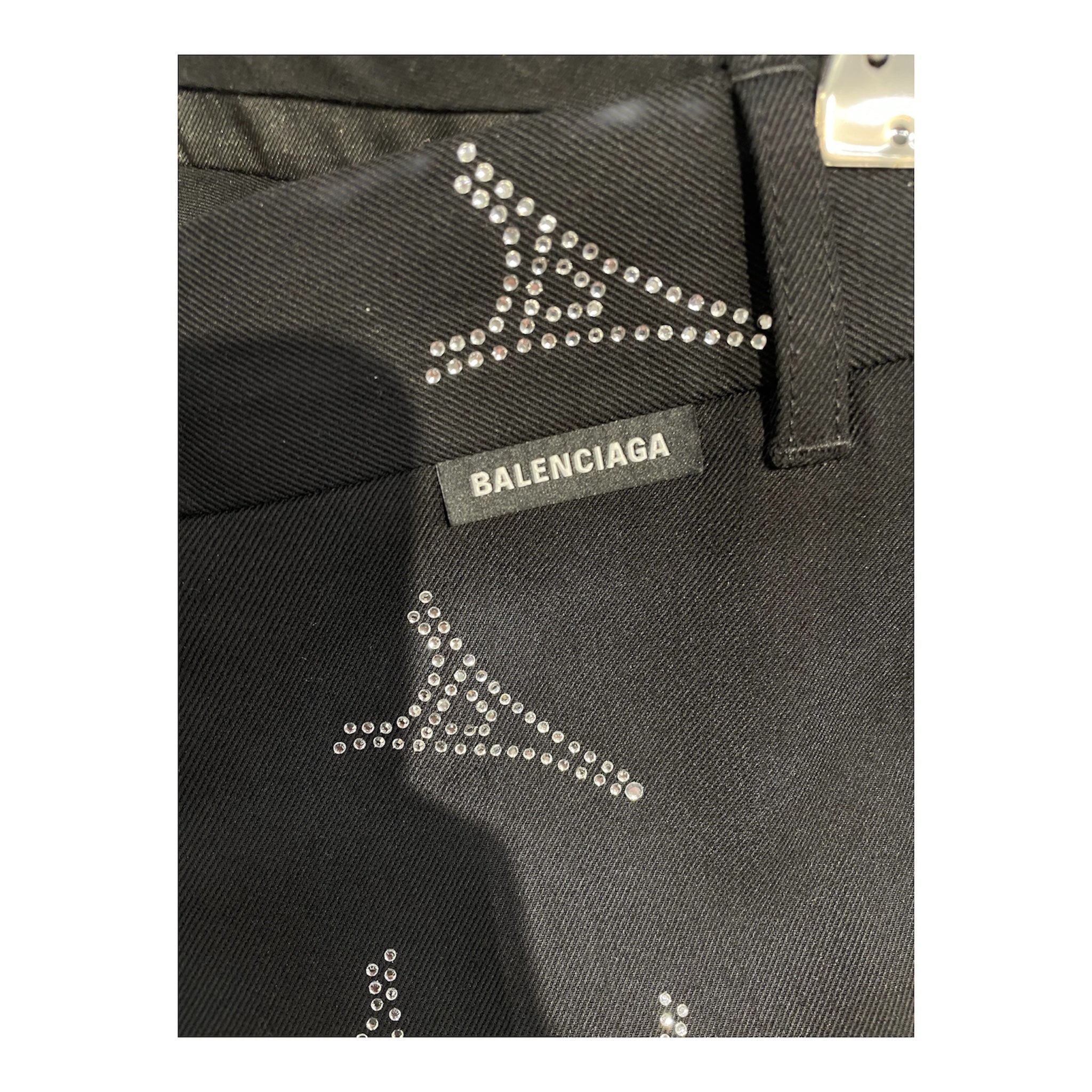 BALENCIAGA/Skinny Pants/46/Cotton/BLK/PARIS PANTS view 4