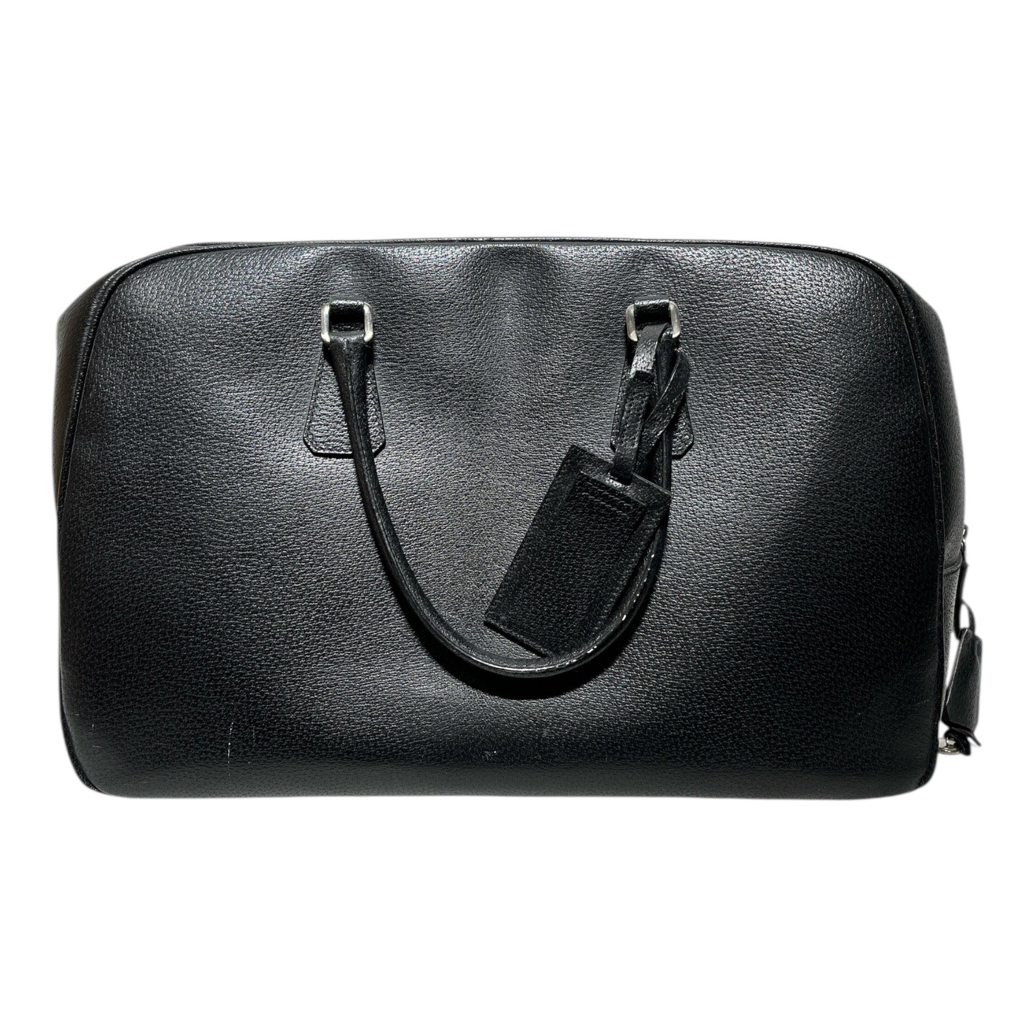PRADA/Luggage/Leather/BLK/WEEKEND BAG view 1