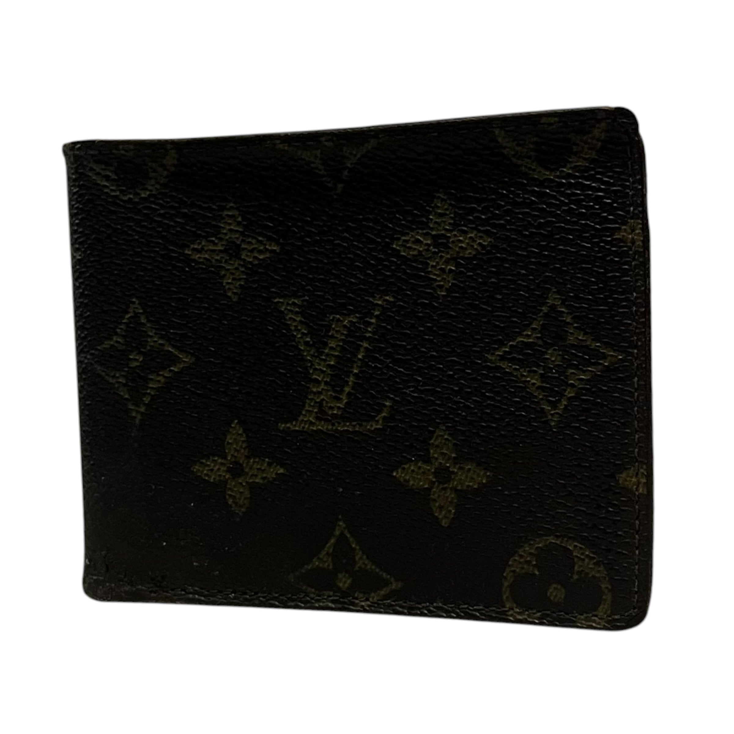 LOUIS VUITTON/Bifold Wallet/Monogram/Leather/BRW/M's/ view 1