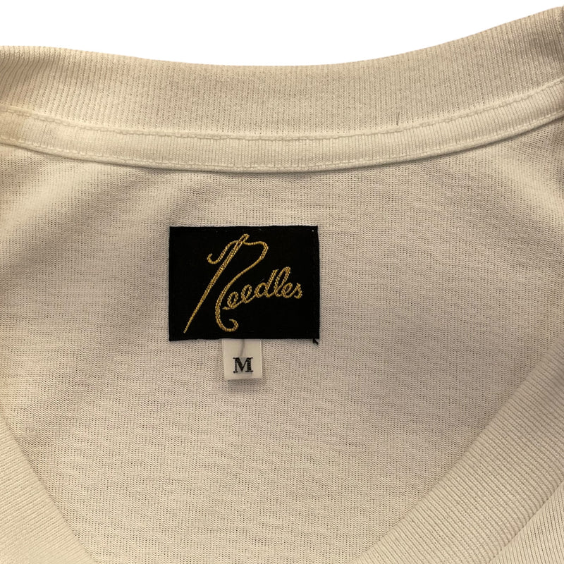 Needles/LS T-Shirt/M/White/Polyester/MR317