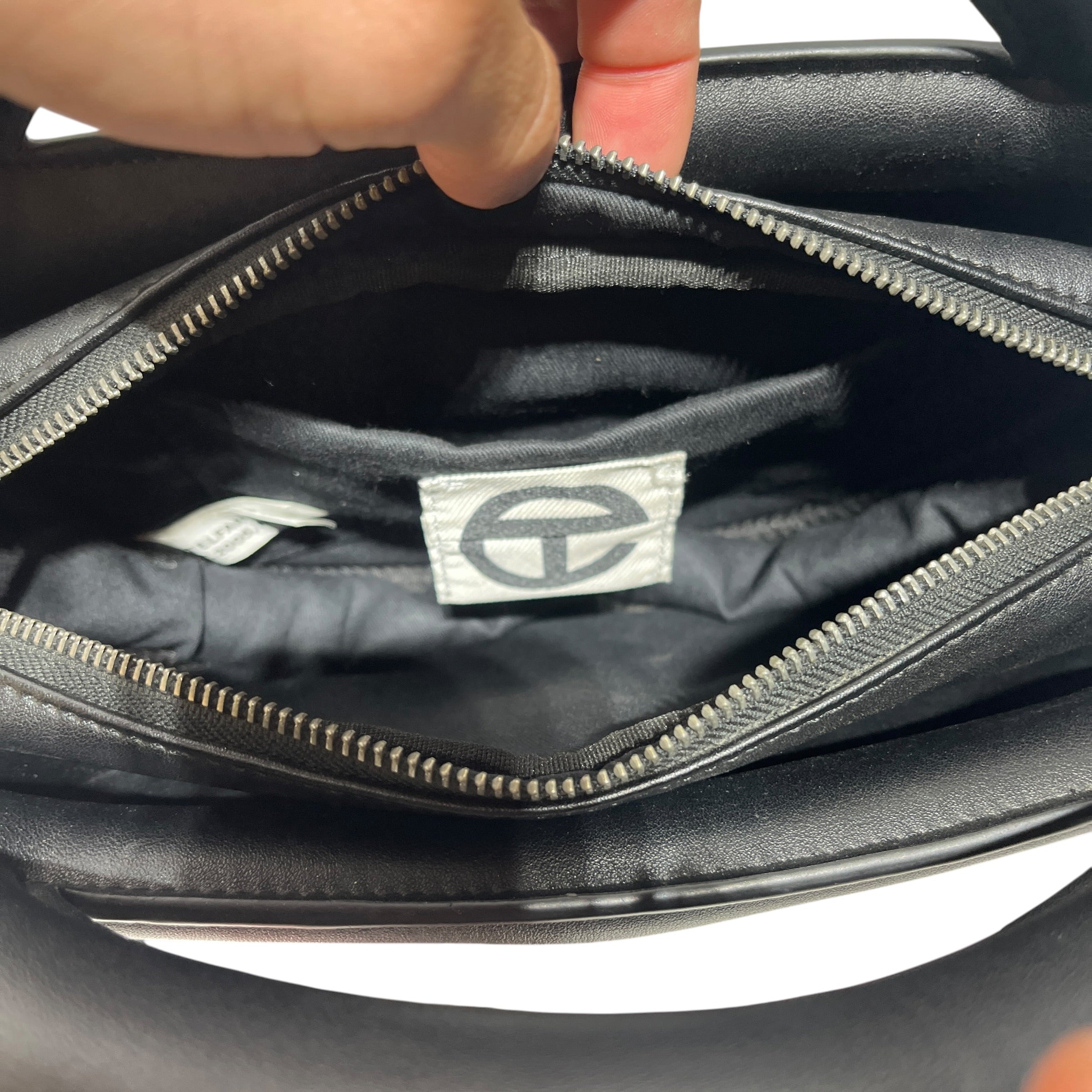 Telfar/Hand Bag/Faux Leather/BLK/Circle Logo Top Handle view 5