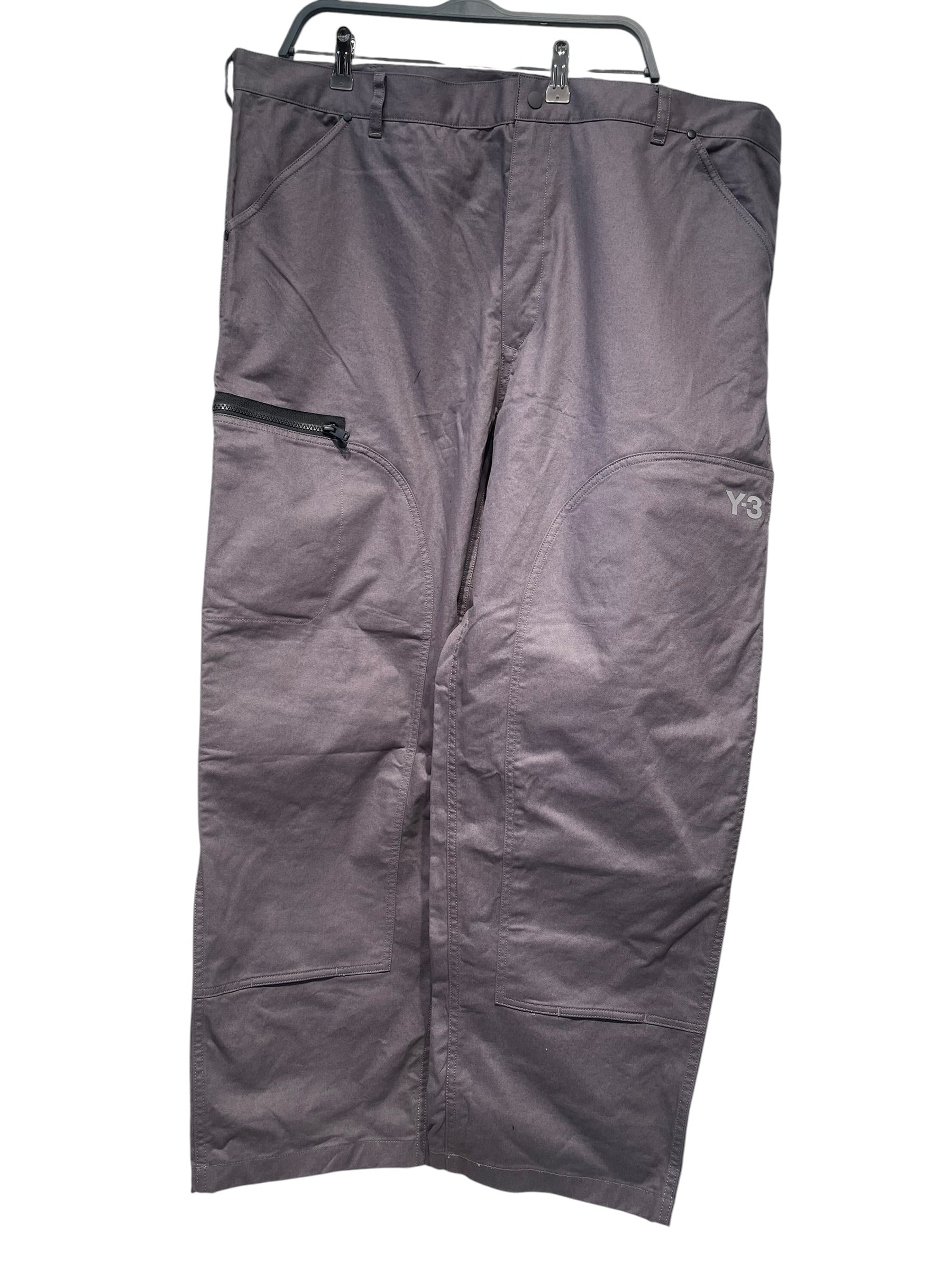 Y-3/Pants/L/Cotton/GRY/BACK BUCKLE DETAIL view 1