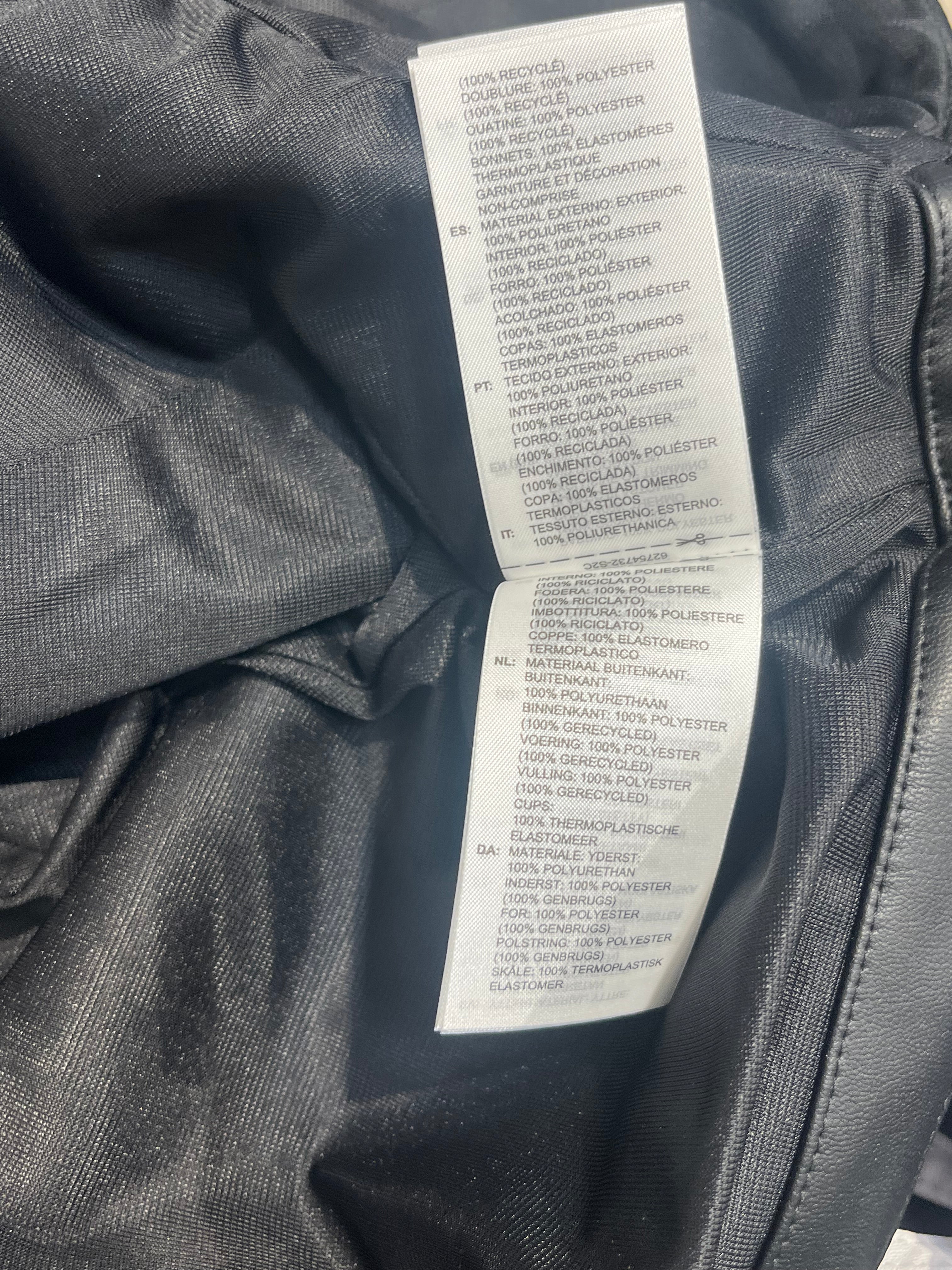 adidas/Track Jkt/S/Faux Leather/BLK/WOMEN BIKER TRACK JKT view 10