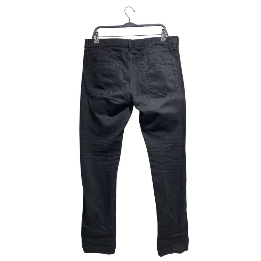 ANN DEMEULEMEESTER/Skinny Pants/L/Cotton/BLK/ view 2