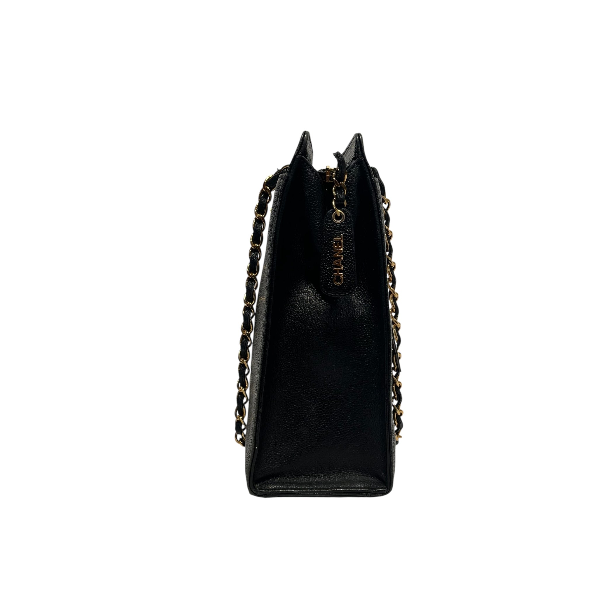 CHANEL/Hand Bag/Leather/BLK/ view 2