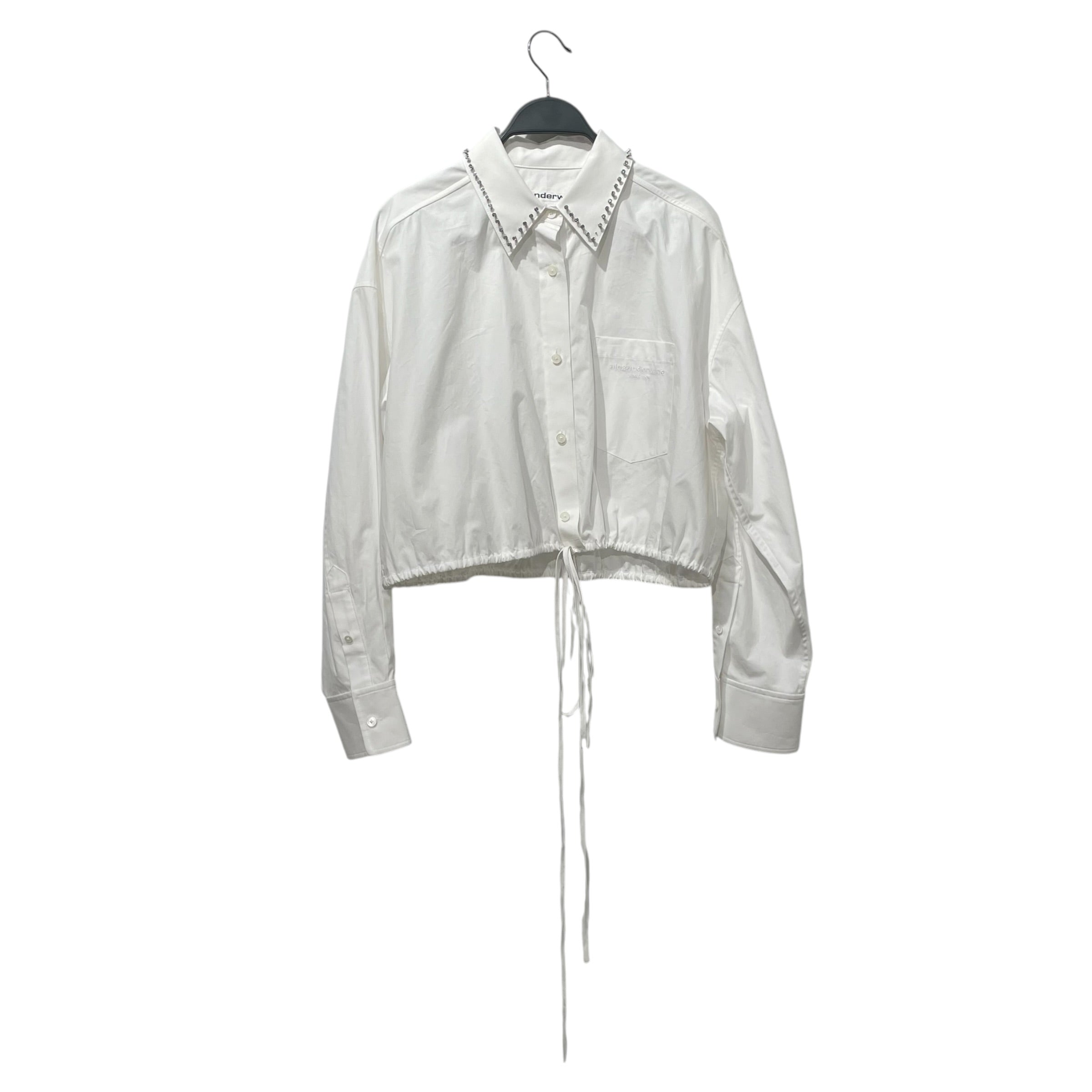 Alexander Wang/LS Shirt/XS/Cotton/WHT/Stud Collar view 1