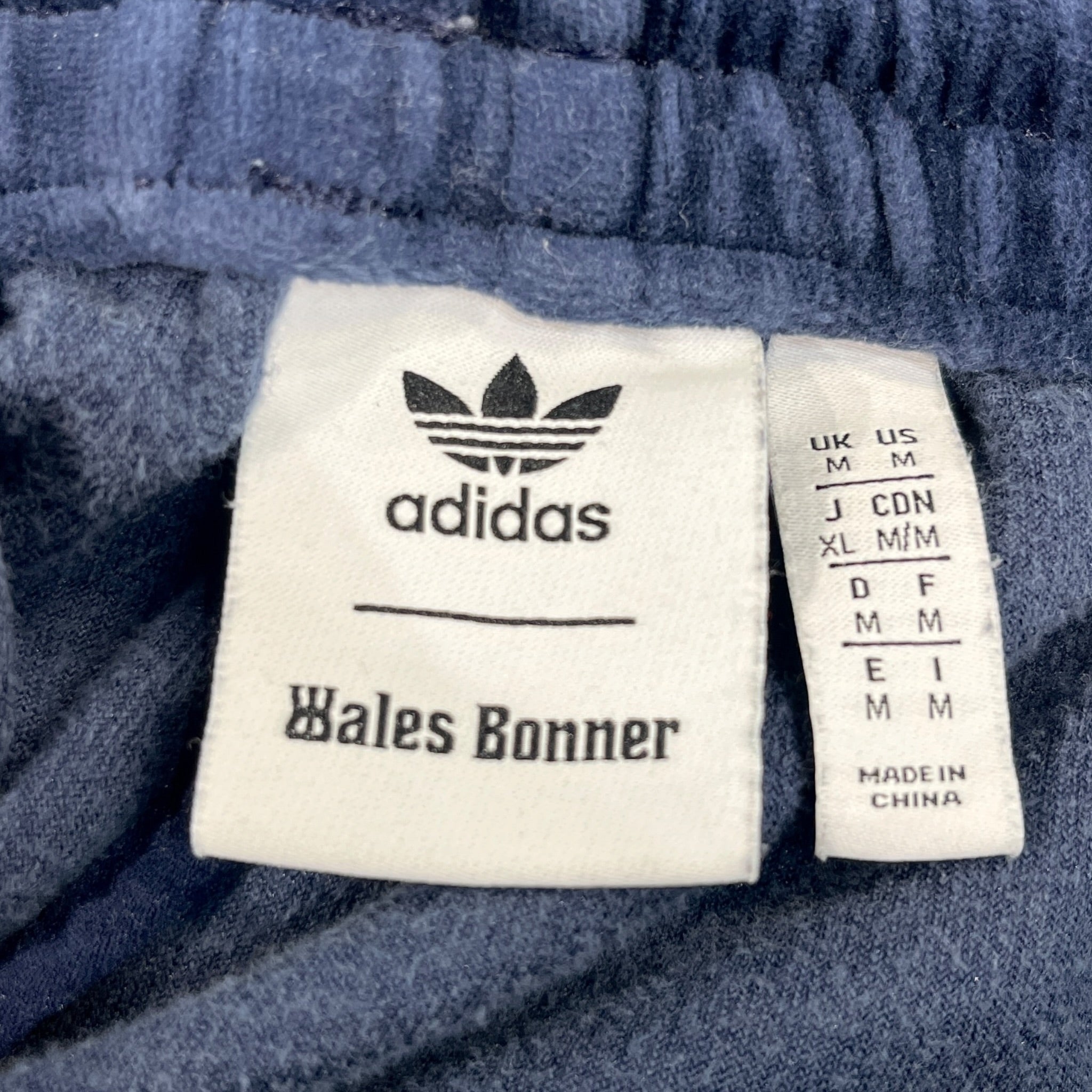 adidas/Straight Pants/M/Suede/NVY/Button Fly/WALE BONNER VELOUR view 3