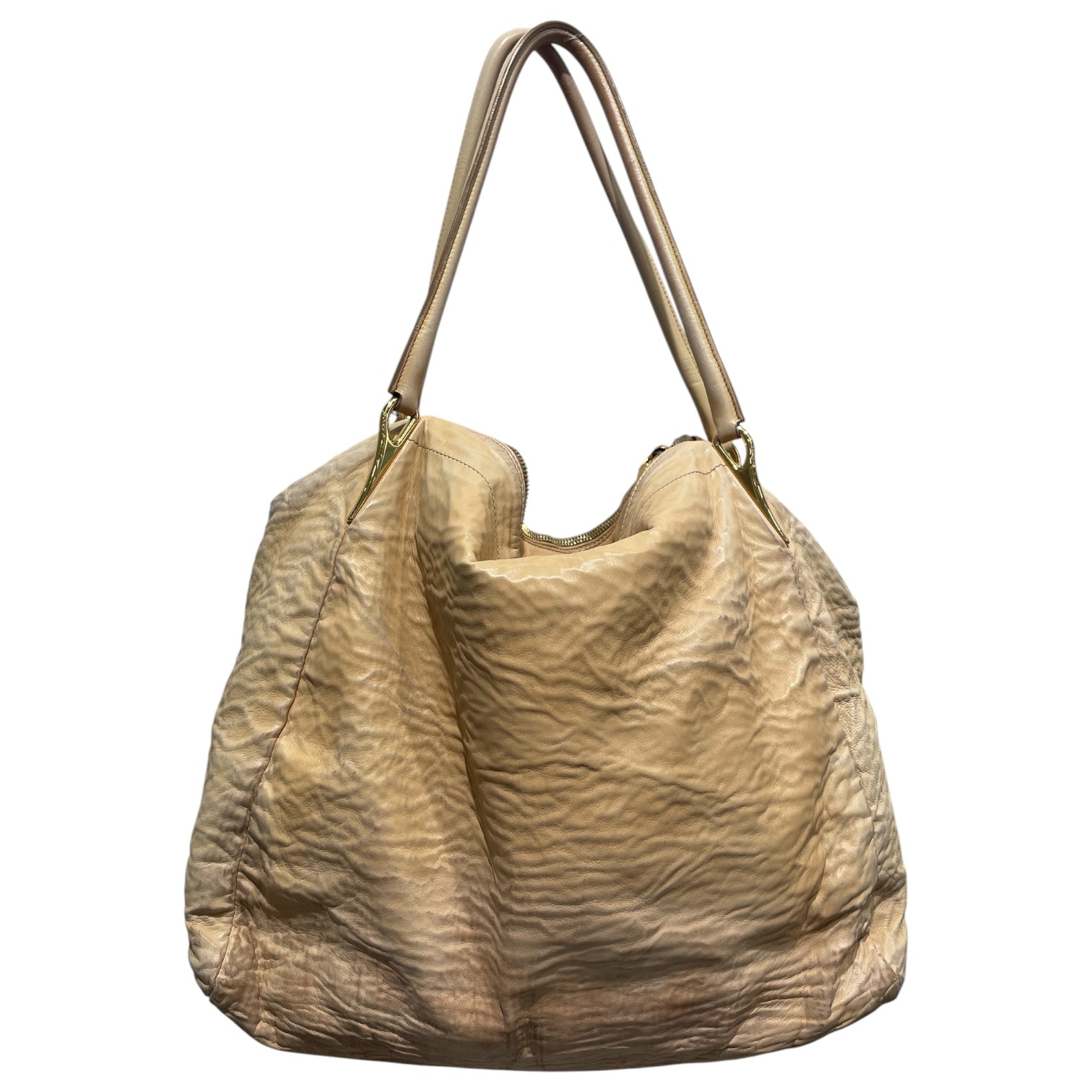 PRADA/Tote Bag/Leather/CRM/CALFSKIN HOBO GLD HRDWRE view 2