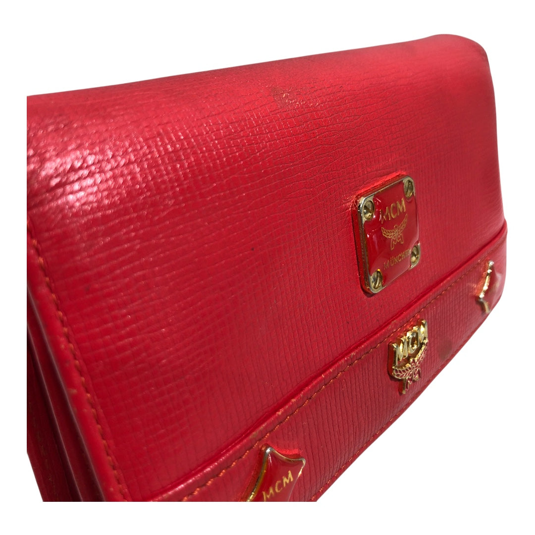 MCM/Trifold Wallet/Leather/RED/ view 6