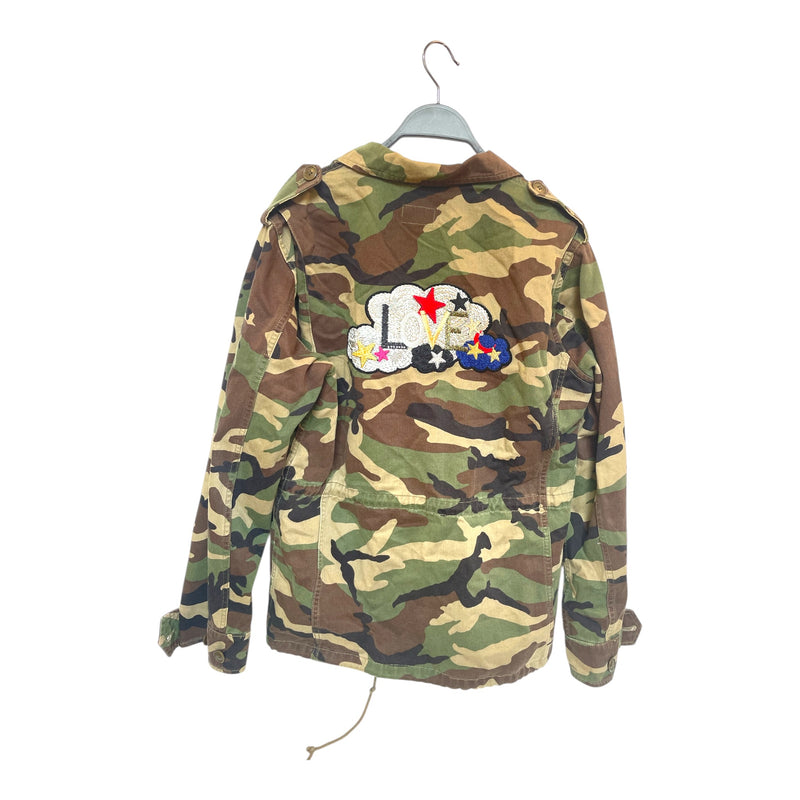 SAINT LAURENT/Denim Jkt/XS/Cotton/GRN/Camouflage/