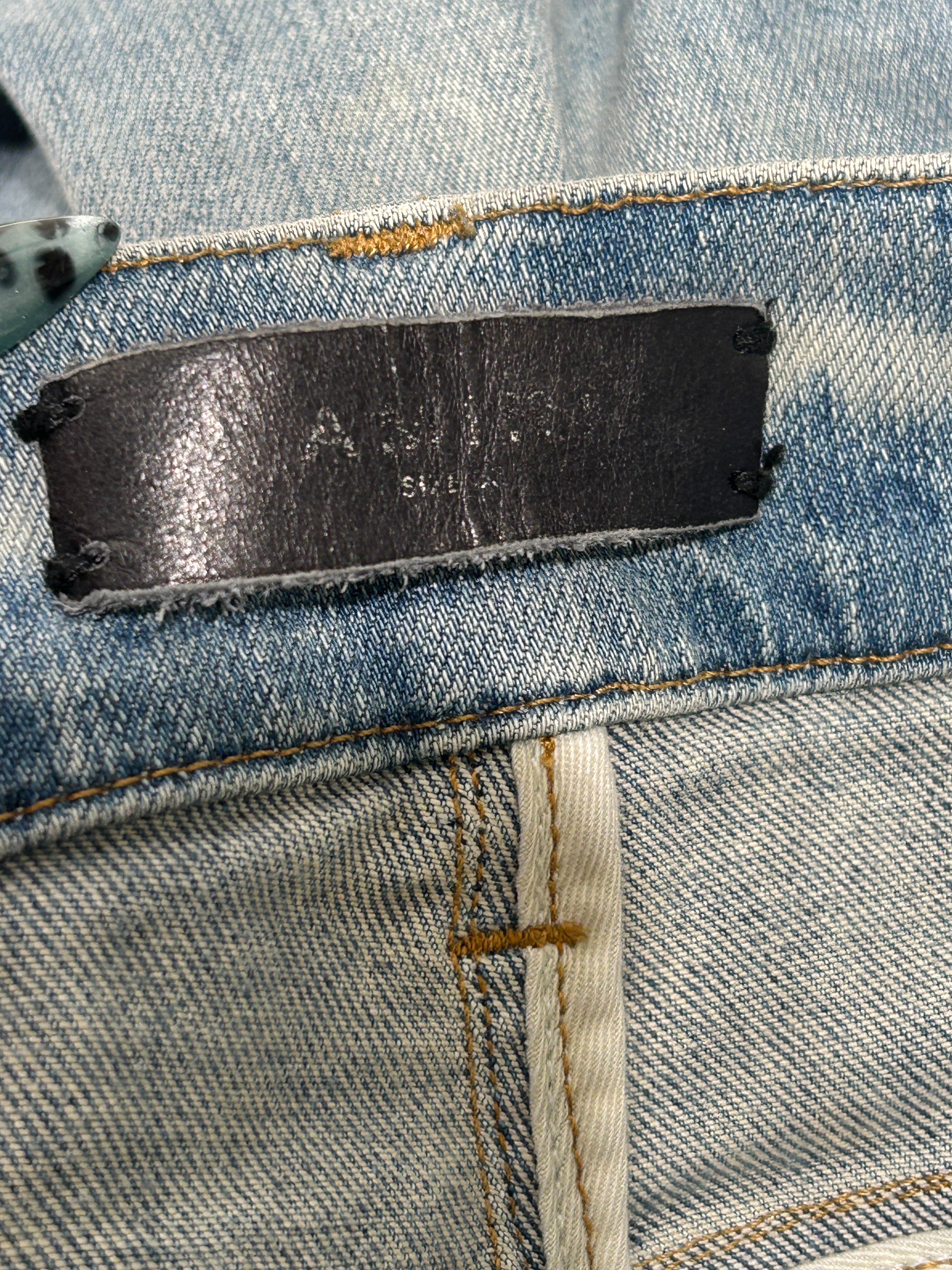 AMIRI/Skinny Pants/33/Denim/BLU/fashion print patches view 3