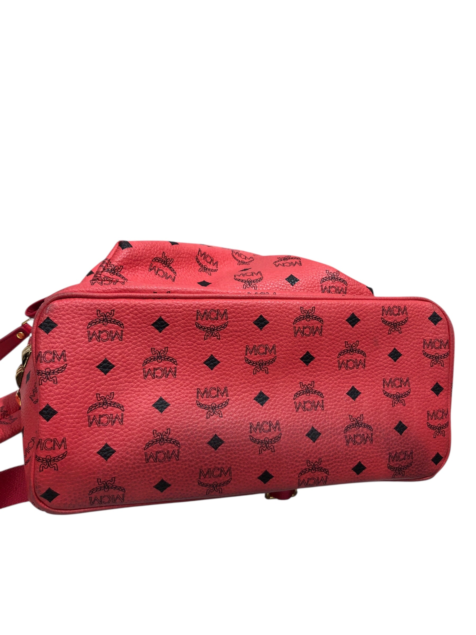 MCM/Backpack/Monogram/Leather/PNK/ view 3