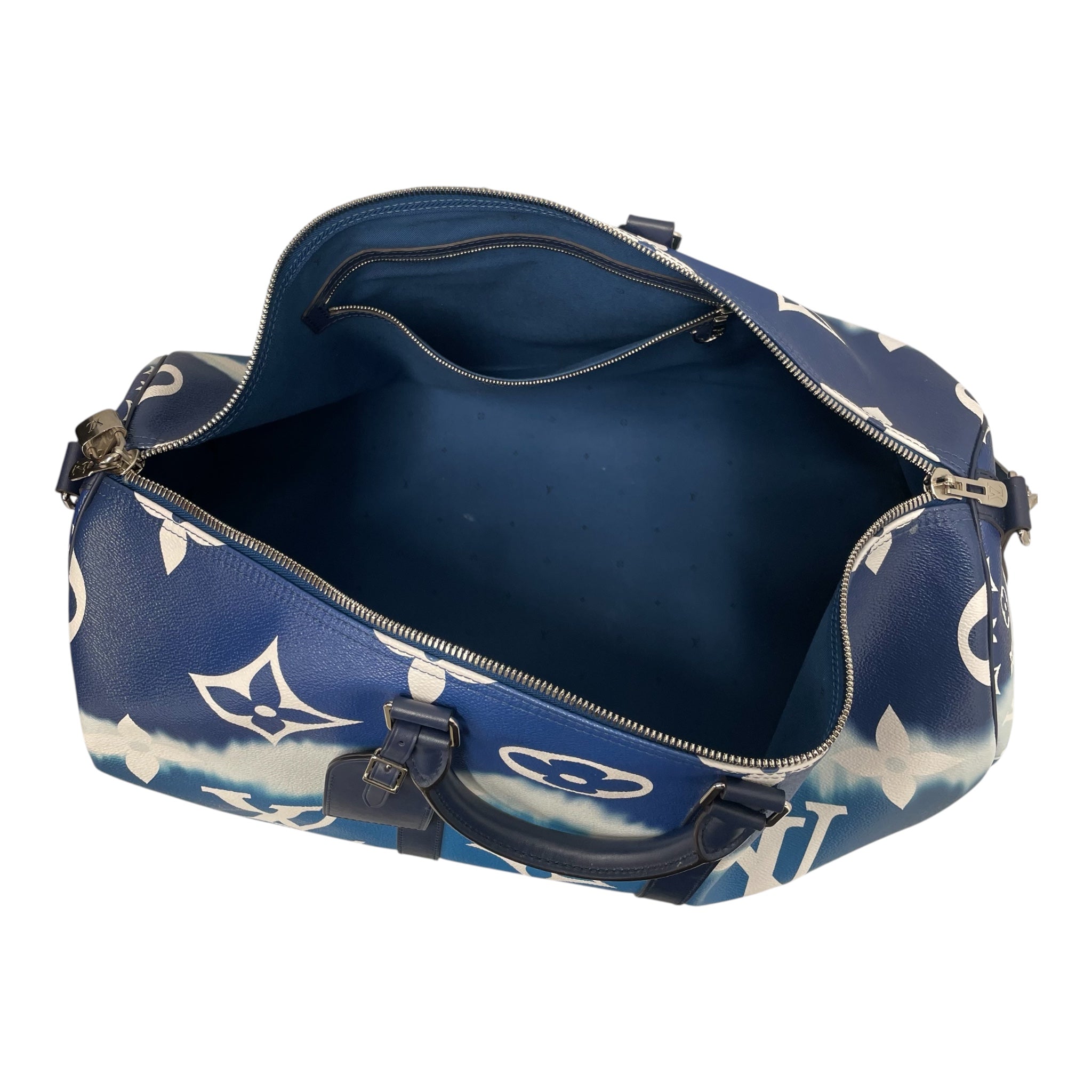 LOUIS VUITTON/Luggage/Monogram/Leather/BLU/BLUETIEDYE view 4