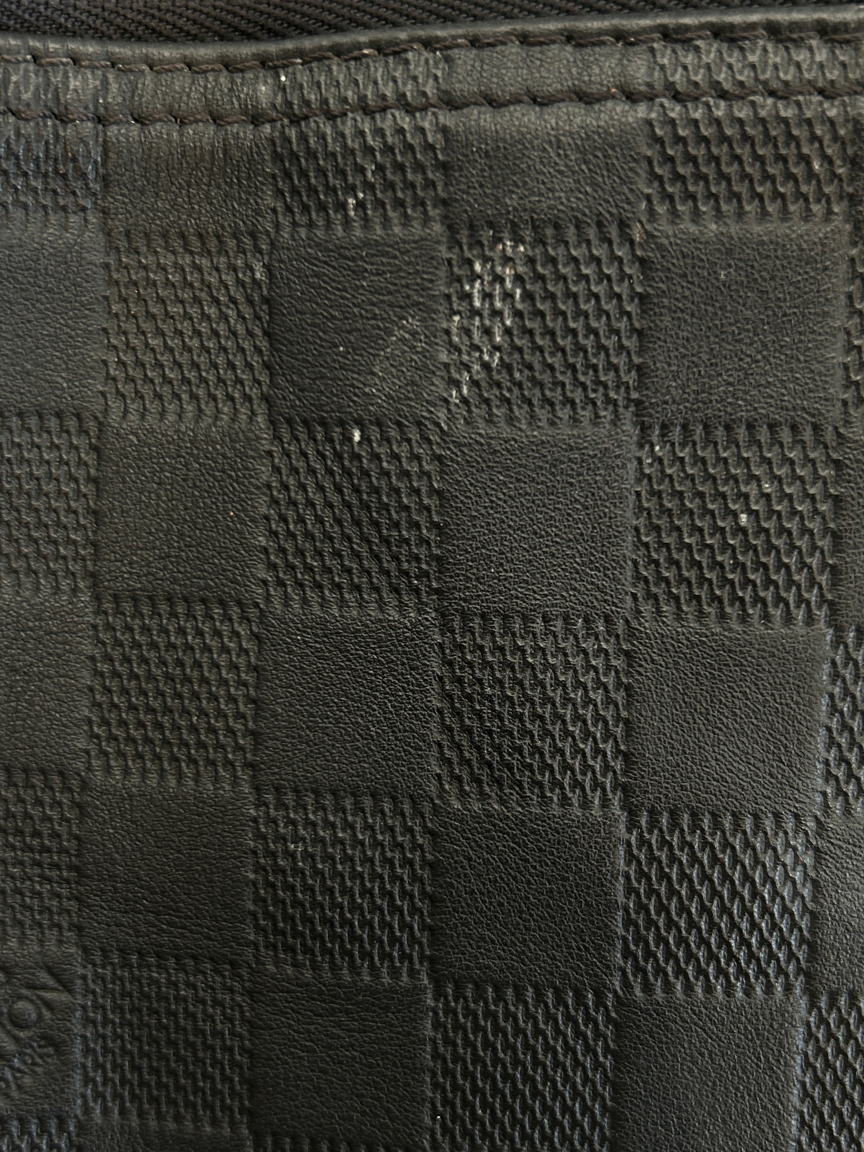 LOUIS VUITTON/Bag/Leather/BLK/Keepall Bandouliere view 8