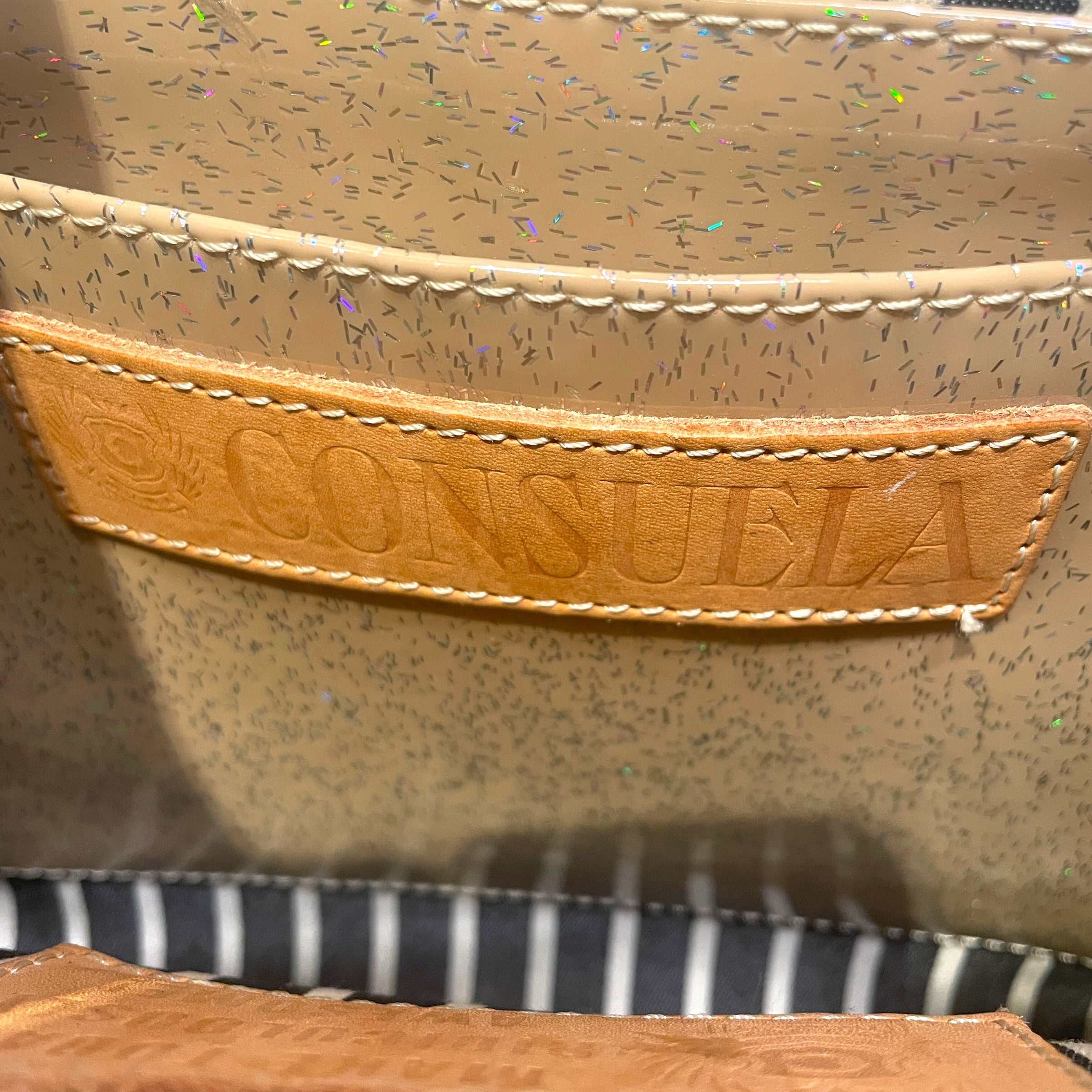 Consuela/Cross Body Bag/Animal Pattern/Leather/GRY/Thunderbird Downtown view 6