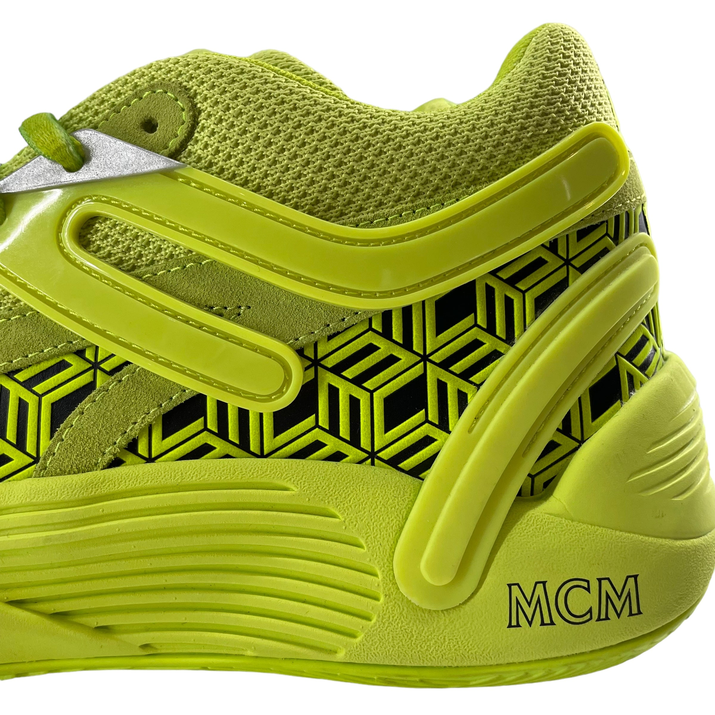 MCM/PUMA/Low-Sneakers/US 12/Polyester/GRN/NEON RUNNER / TRC BLAZE COURT view 4