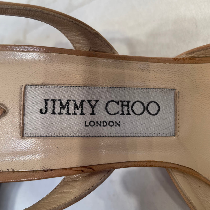 JIMMY CHOO/Heels/EU 36/Leather/BEG/