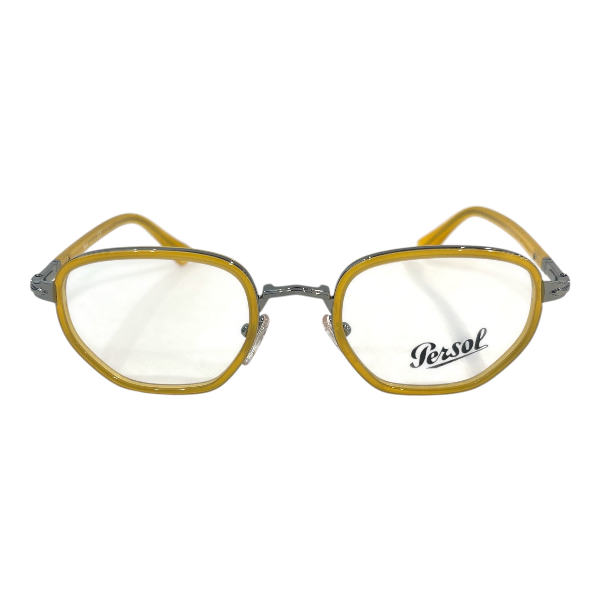 Persol/Sunglasses/Celluloid/GLD/CLEAR LENS view 1