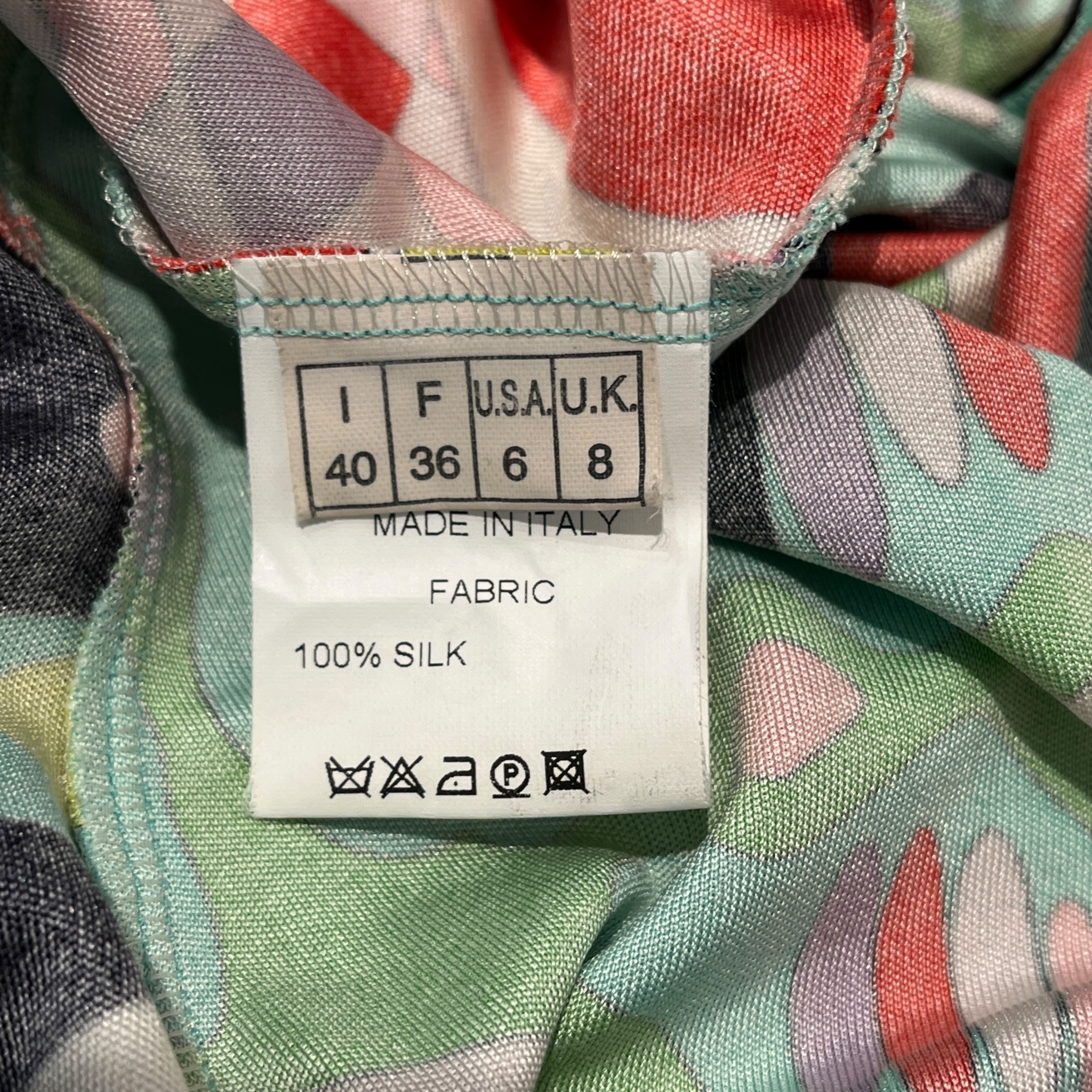 EMILIO PUCCI/SL Blouse/S/Graphic/Silk/MLT/graphic print blouse view 4