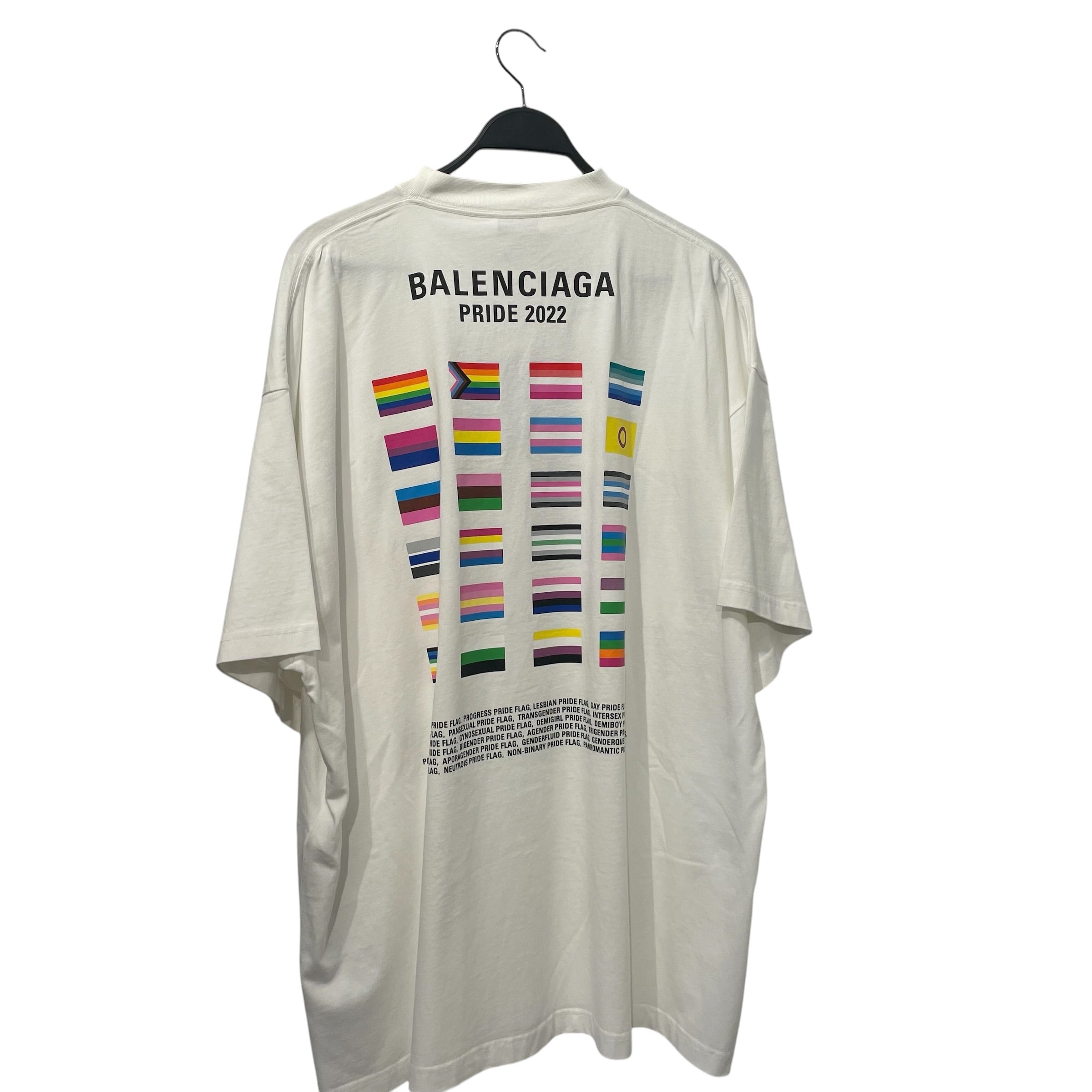 BALENCIAGA/T-Shirt/3/Cotton/WHT/boy girl view 2