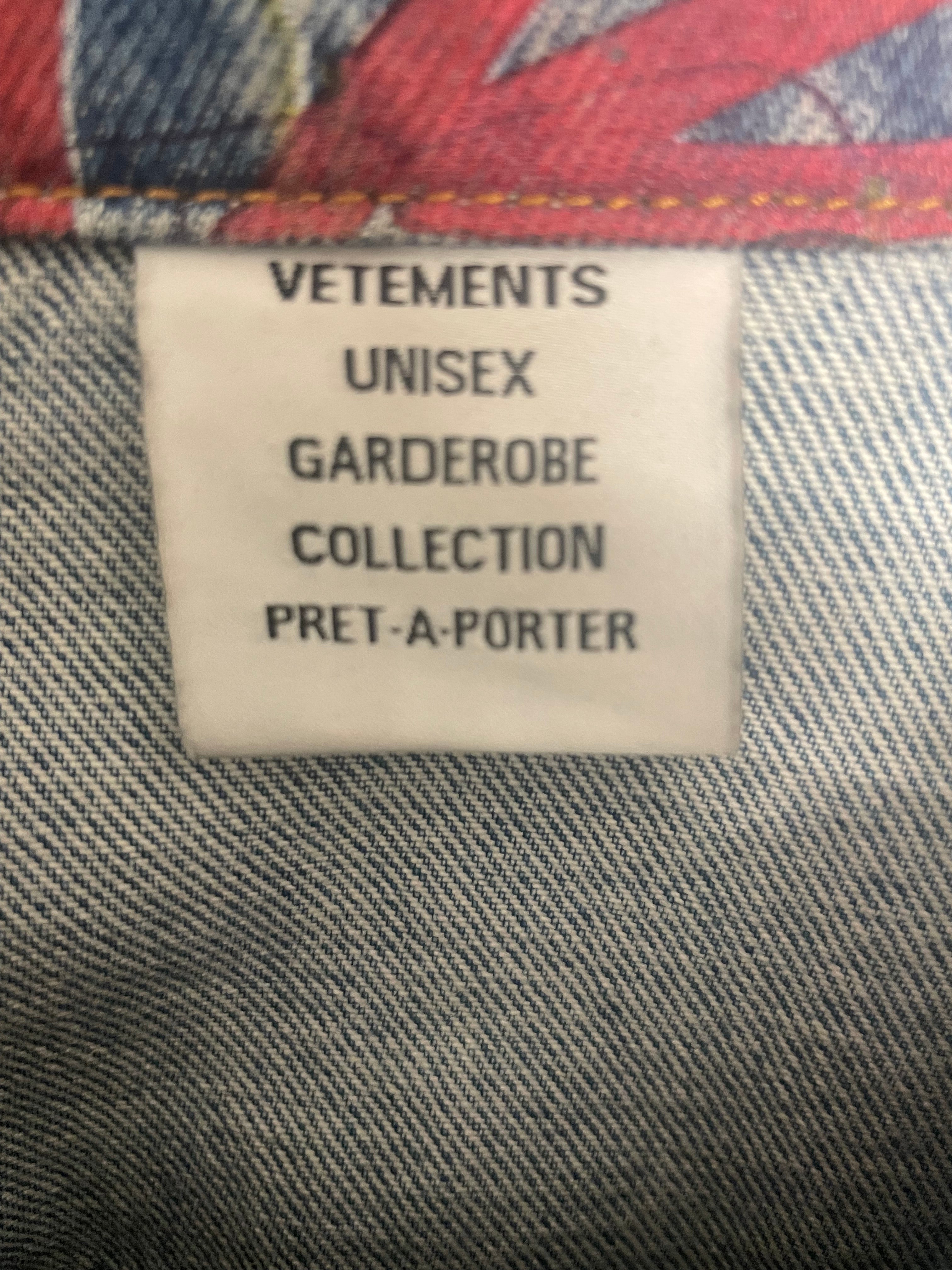 VETEMENTS/Denim JKT/Denim/IDG/All Over Print/UE52H920N/GRAFITTI VETEMENTS JACKET view 4