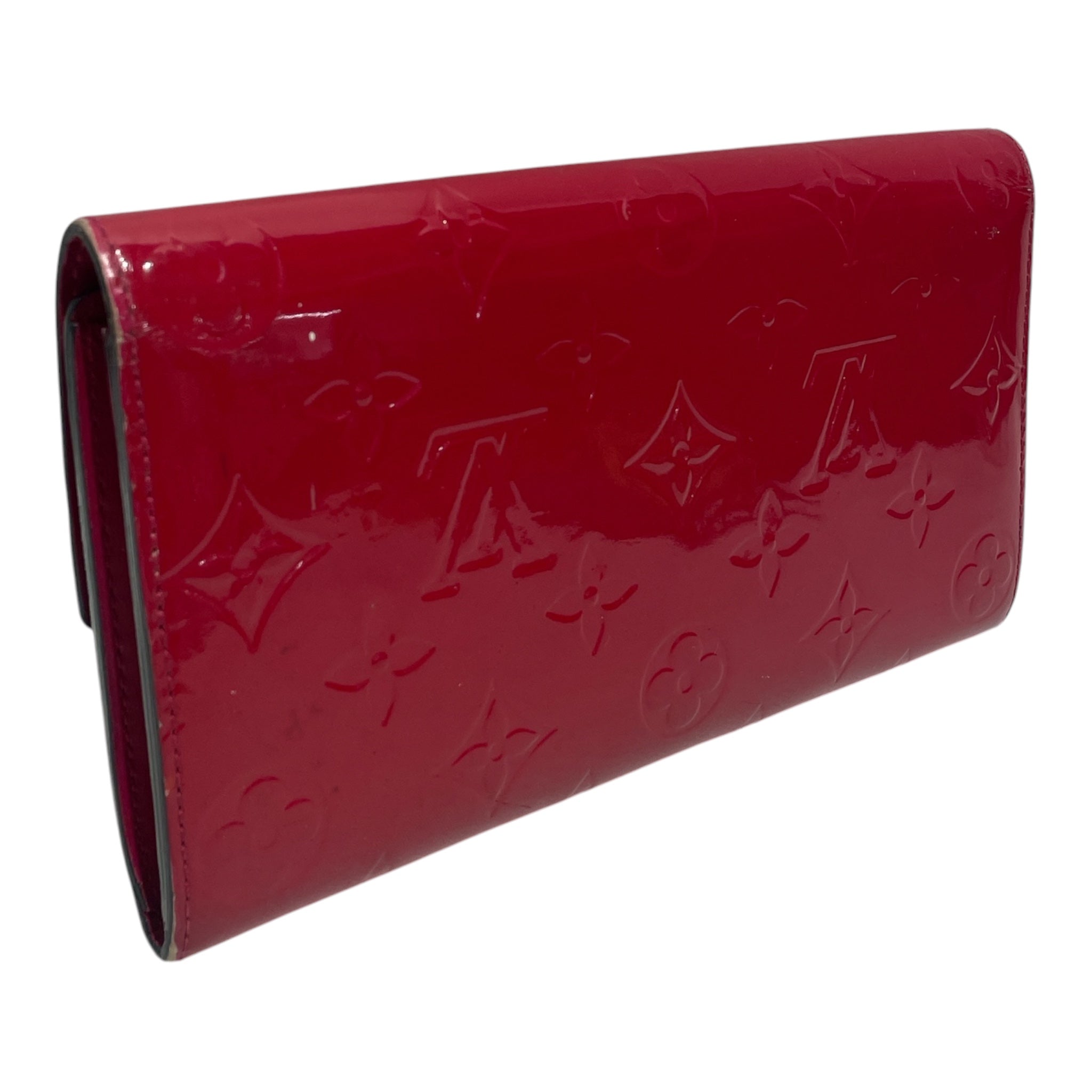 LOUIS VUITTON/Long Wallet/Monogram/RED/L's/Patent LV LONG WALLET RED view 2