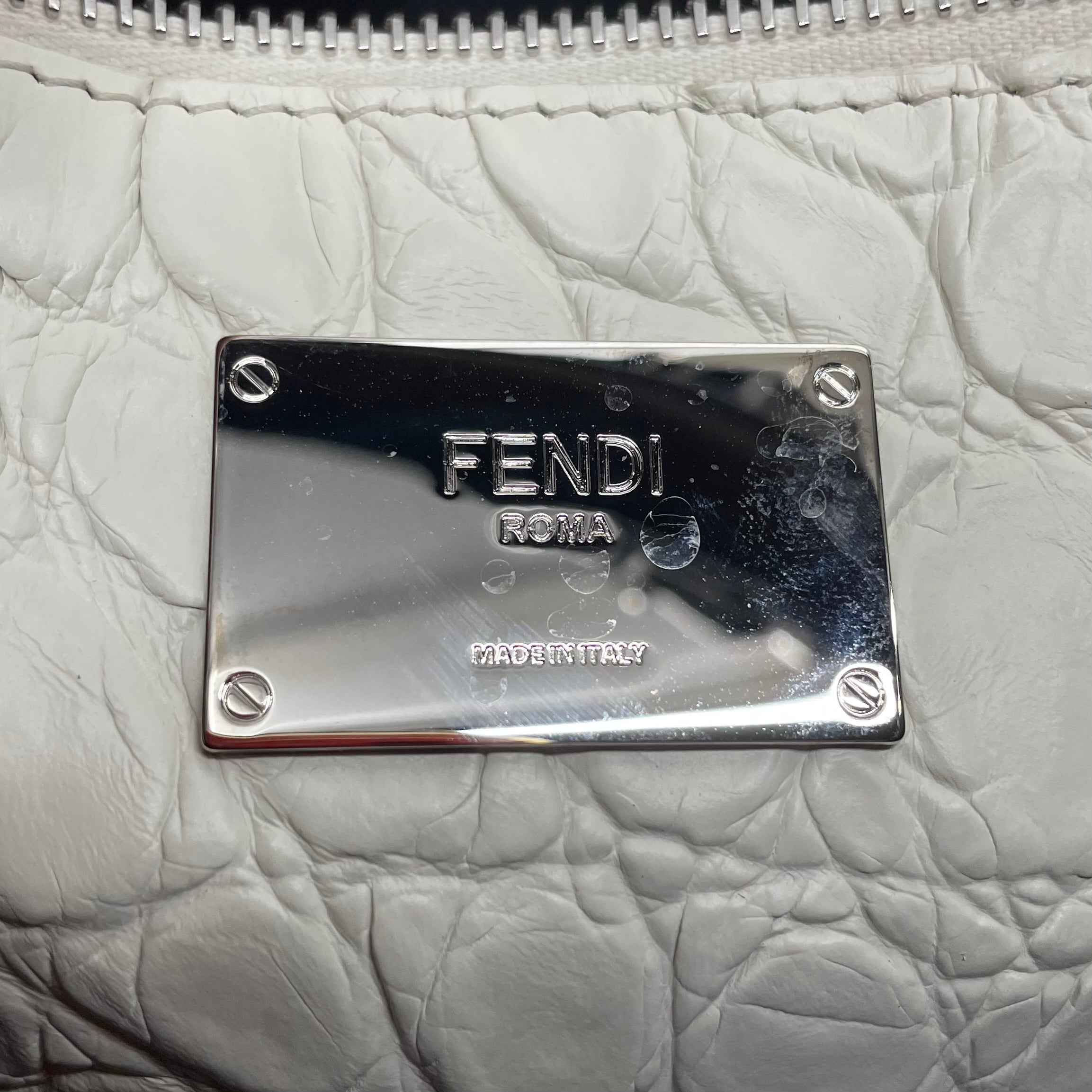 FENDI/Tote Bag/Leather/SLV/PEEKABOO X- LITE CROC view 4