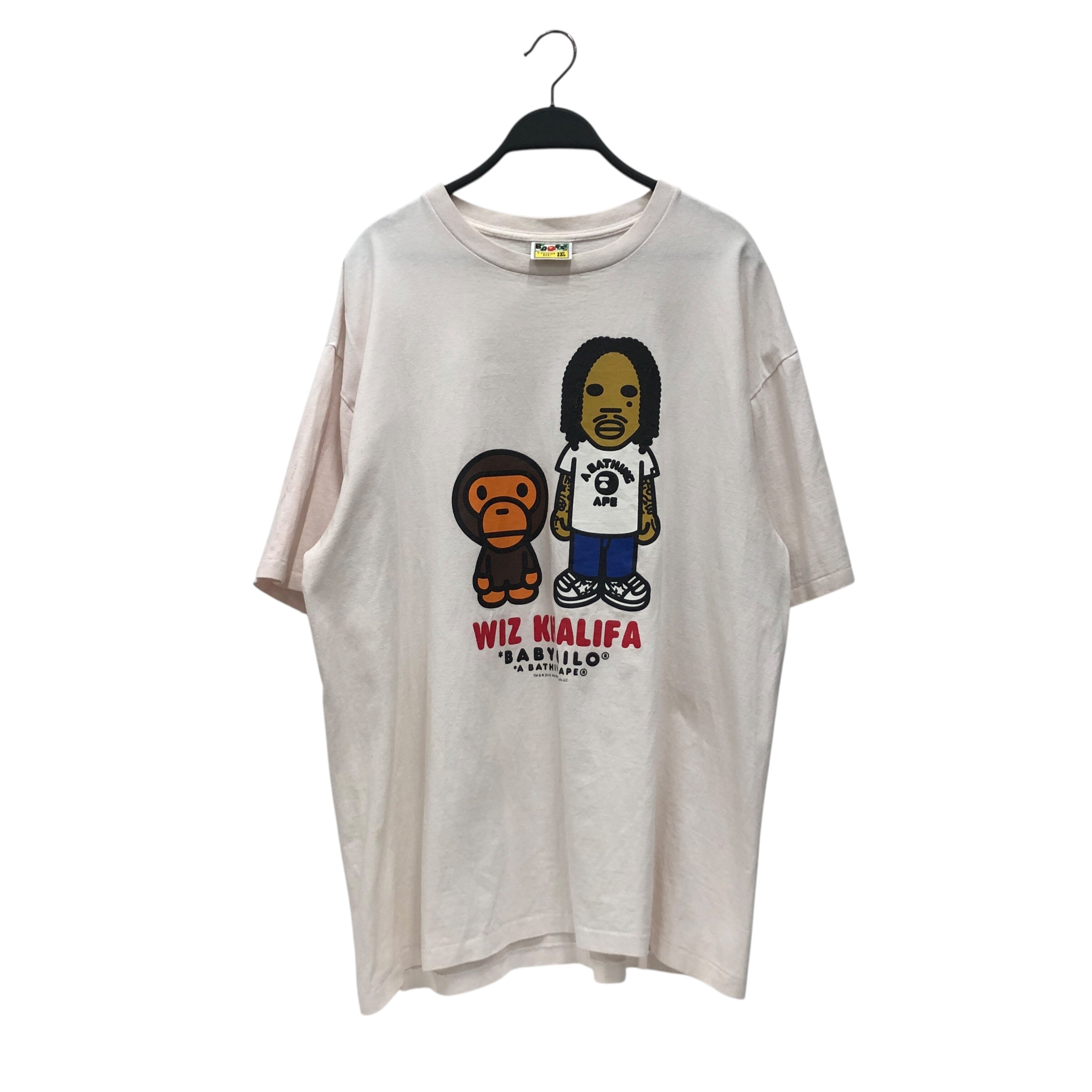 A BATHING APE/T-Shirt/XXL/Cotton/WHT/Wiz Khalifa view 1