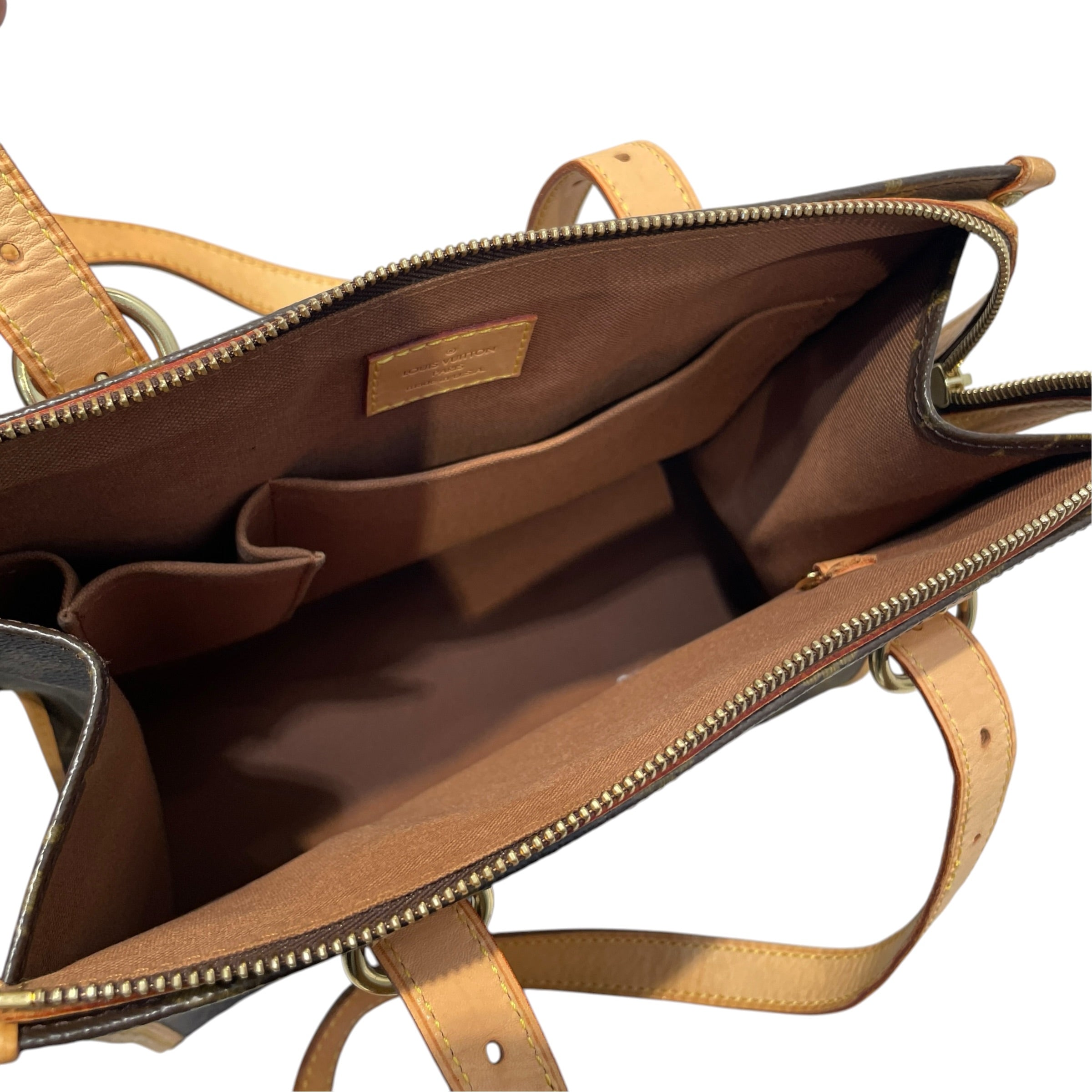 LOUIS VUITTON/Hand Bag/Monogram/Leather/BRW/Popincourt Haut view 6