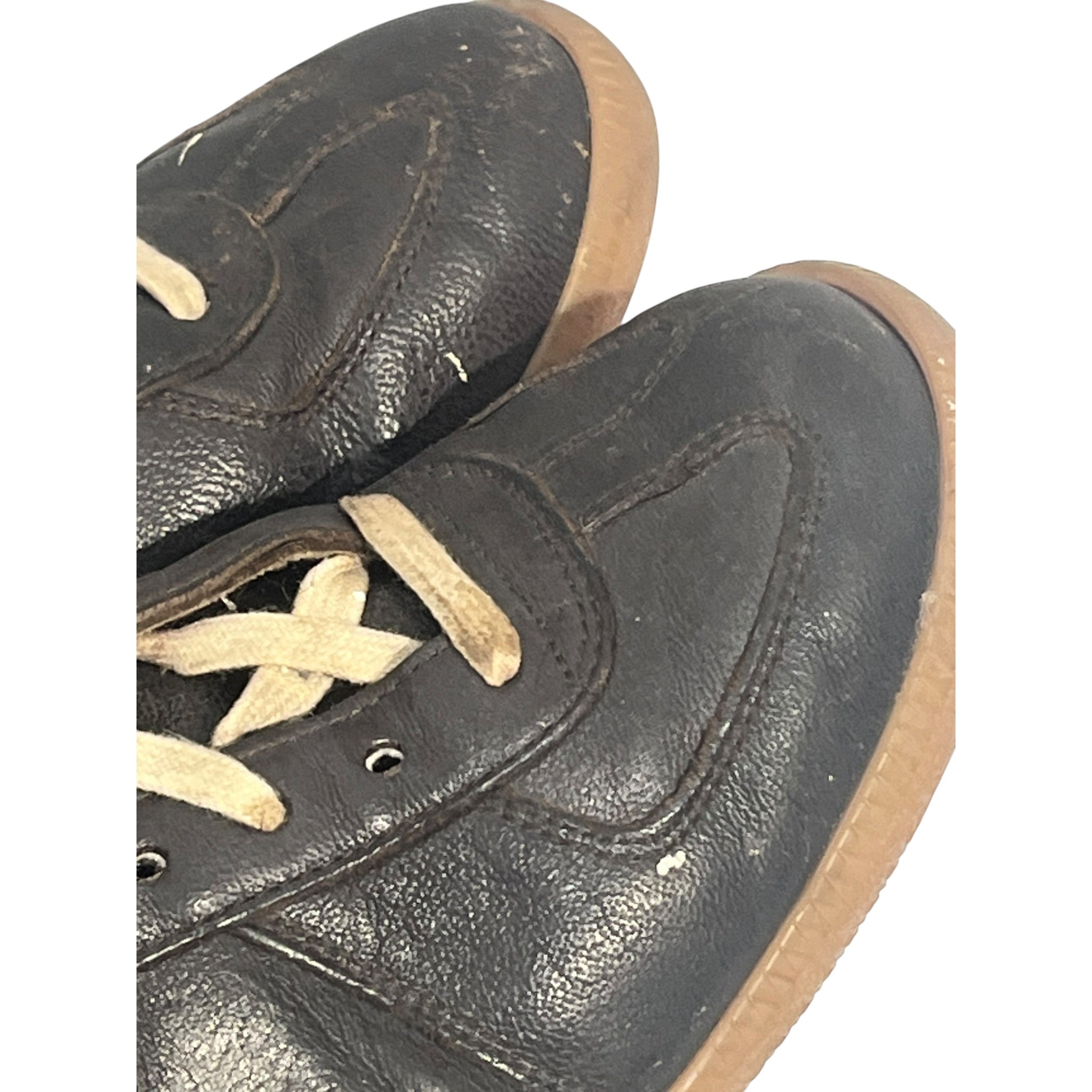 Maison Margiela/Hi-Sneakers/EU 42/Leather/BRW/REPLICA HIGH TOP view 5