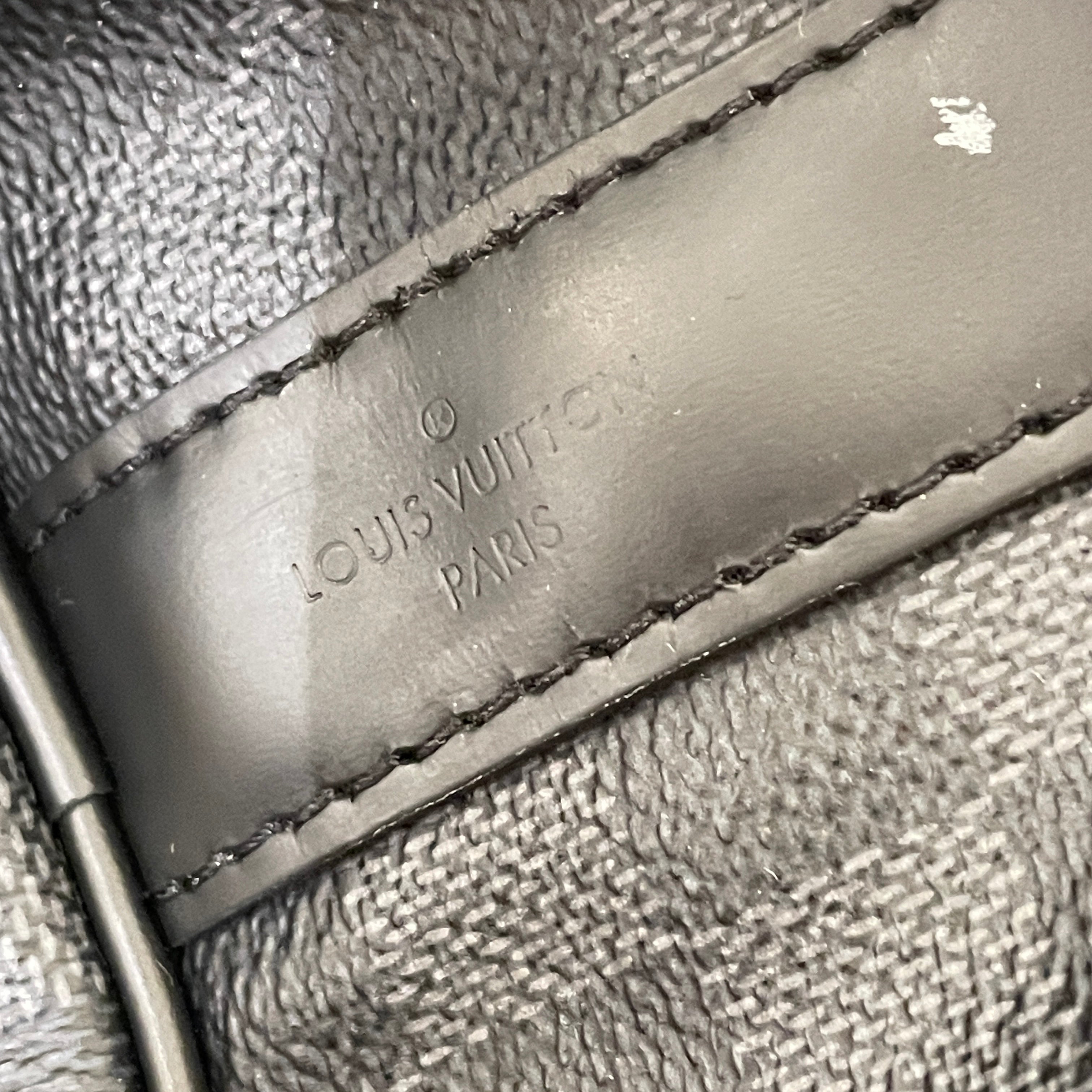 LOUIS VUITTON/Bag/Monogram/Leather/BLK/Keepall 55 Graphite view 5