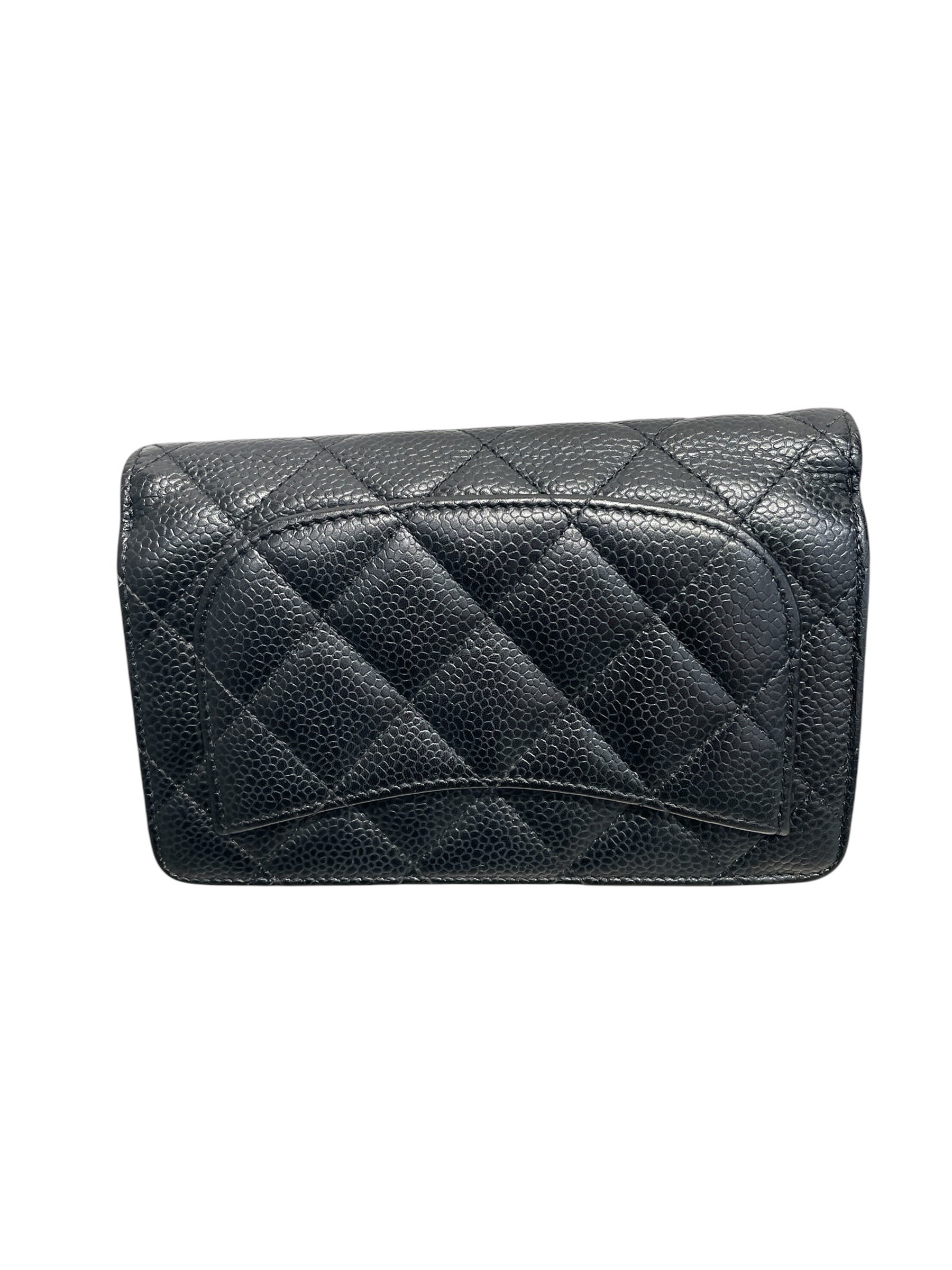 CHANEL/Bifold Wallet/Leather/BLK/L's/CAVIAR view 2