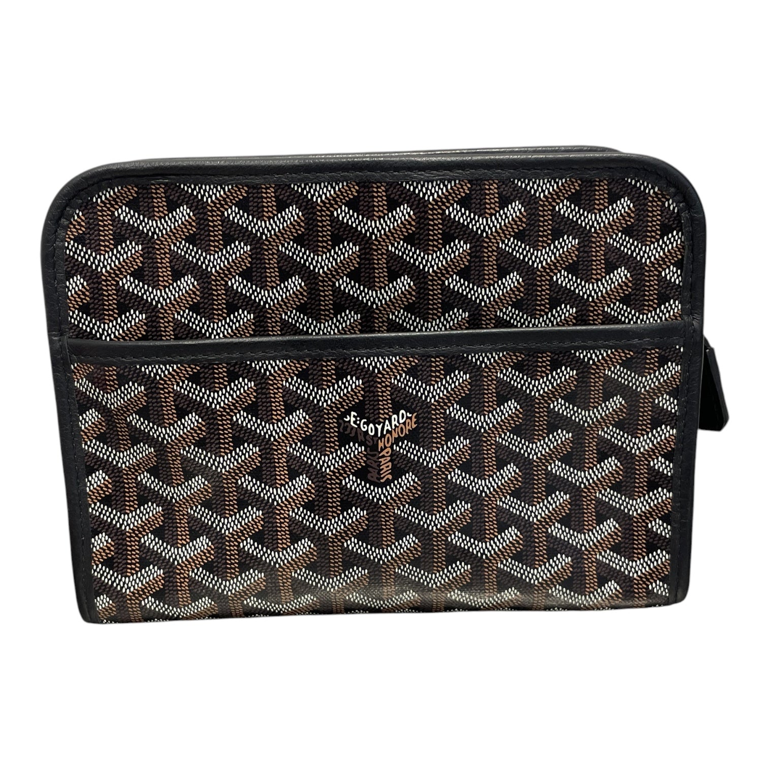 GOYARD/Accessories/Monogram/Leather/BLK/Cosmetic Case view 1