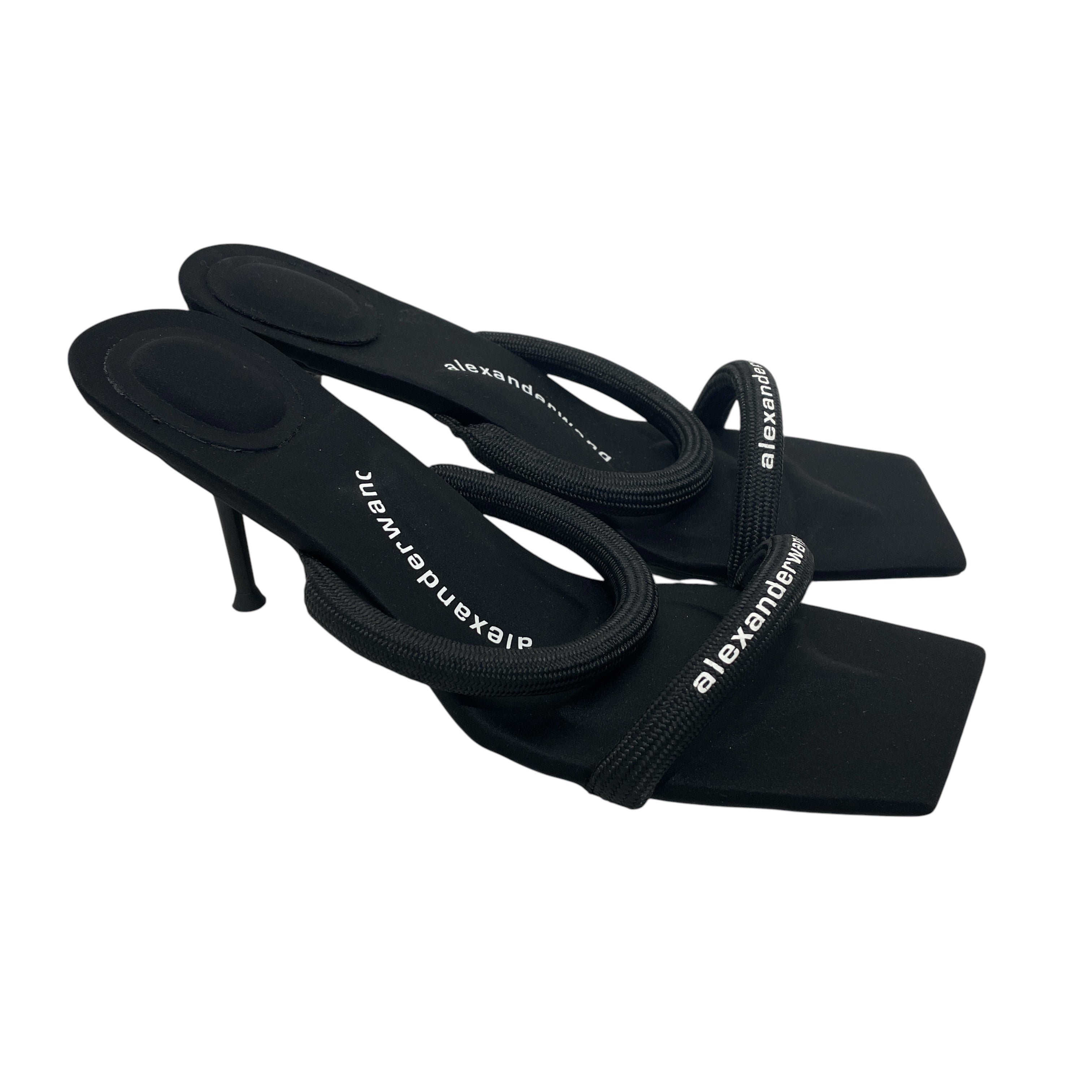 Alexander Wang/Heels/EU 40/BLK/Open-Toe/Julie Padded Slide Sandal view 1