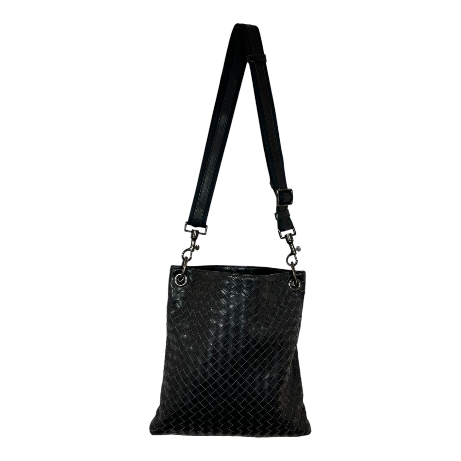 BOTTEGA VENETA/Tote Bag/Leather/BLK/Intrecciato Woven Bag view 1