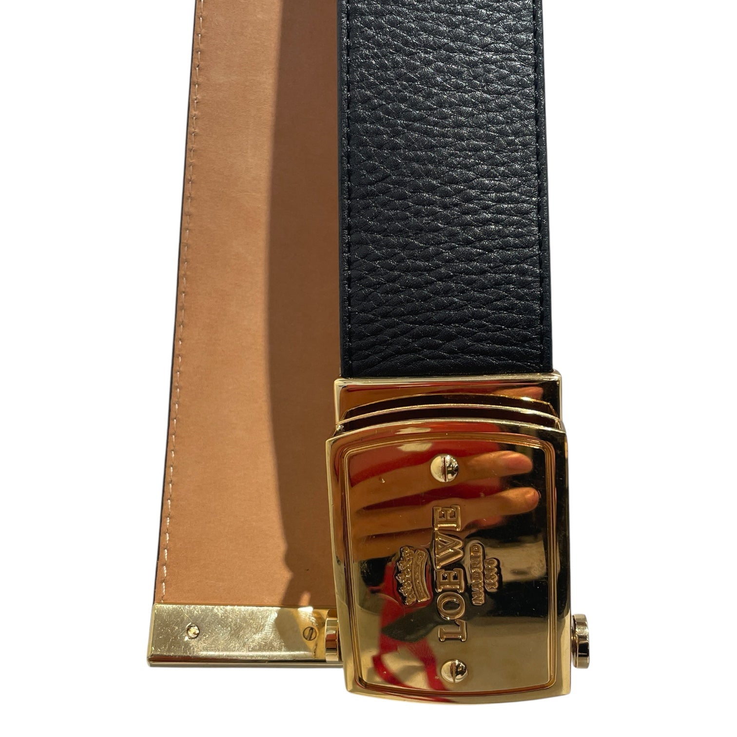 LOEWE/Belt/Black/Leather/ view 2