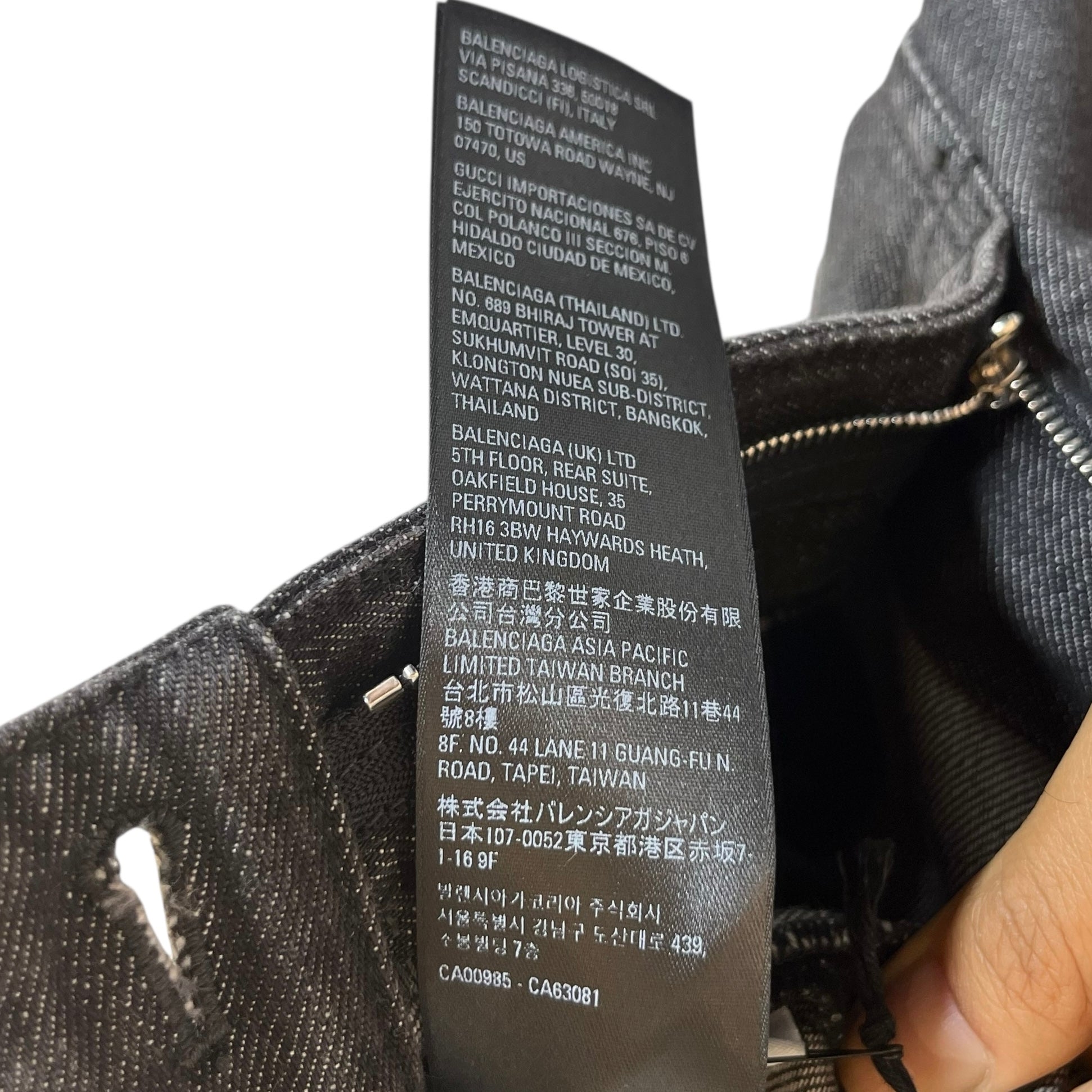 BALENCIAGA/Skirt/36/Denim/BLK/DENIM SKIRT SHORT view 5
