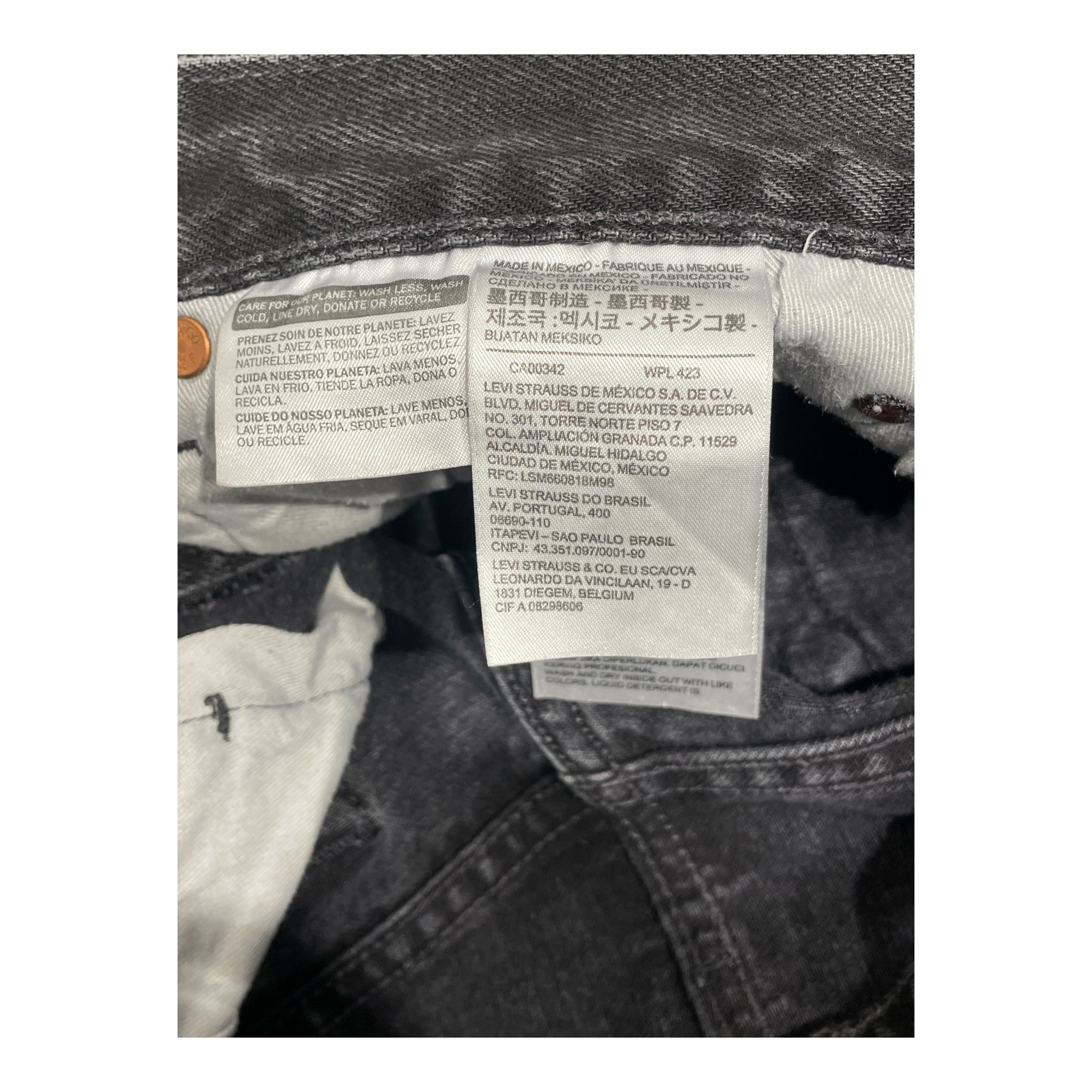 DENIM TEARS/Pants/33/BLK/ view 3