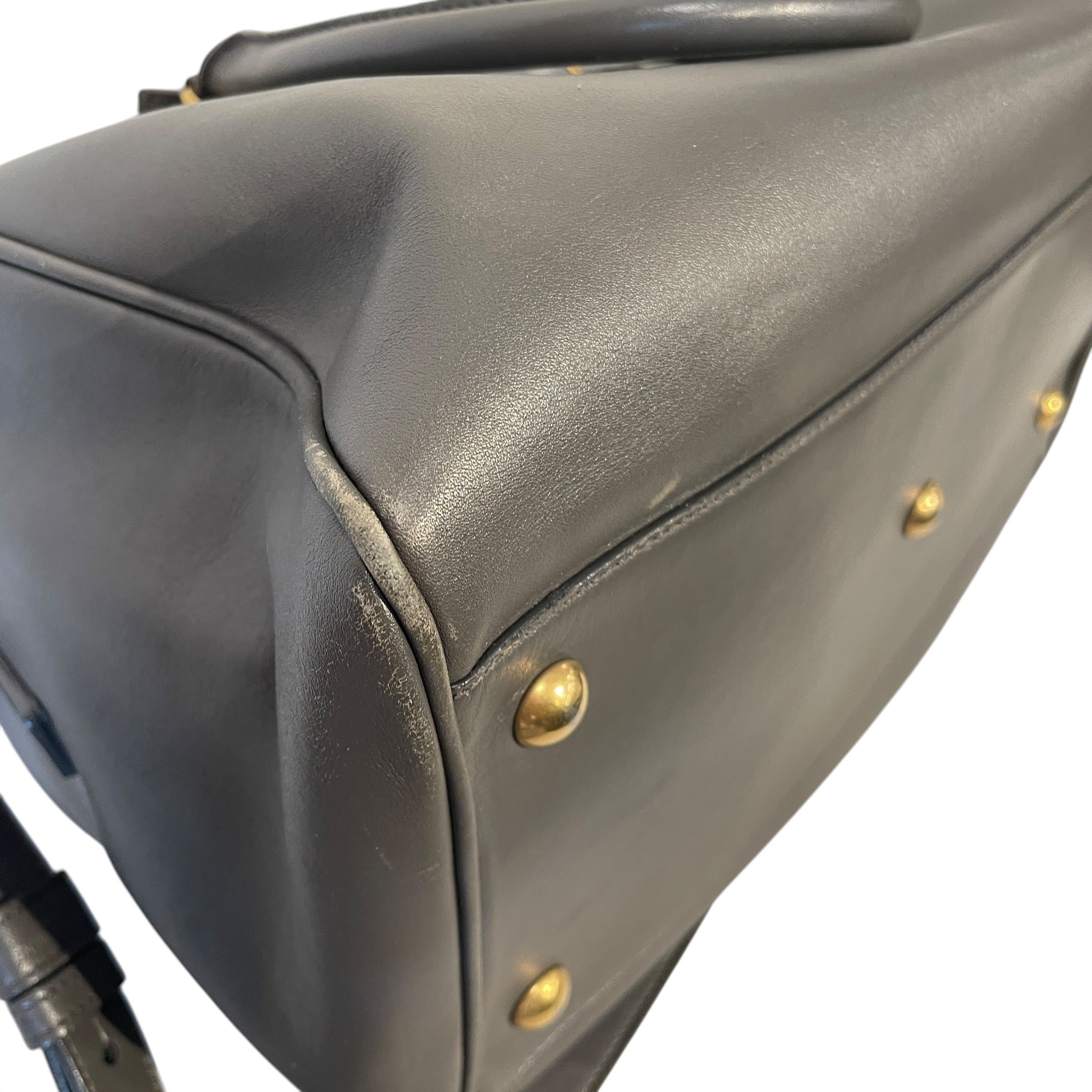 SAINT LAURENT/Hand Bag/Leather/GRY/LEATHER CLASSIC DUFFLE view 12