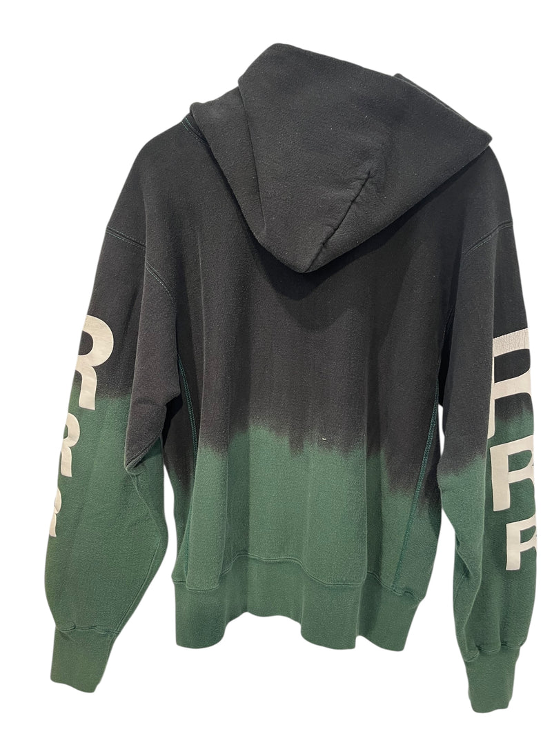 RRR123 RIVINGTON roi Rebis/Hoodie/Cotton/BLK/GREEN BOTTOM 123 PUFF PRINT