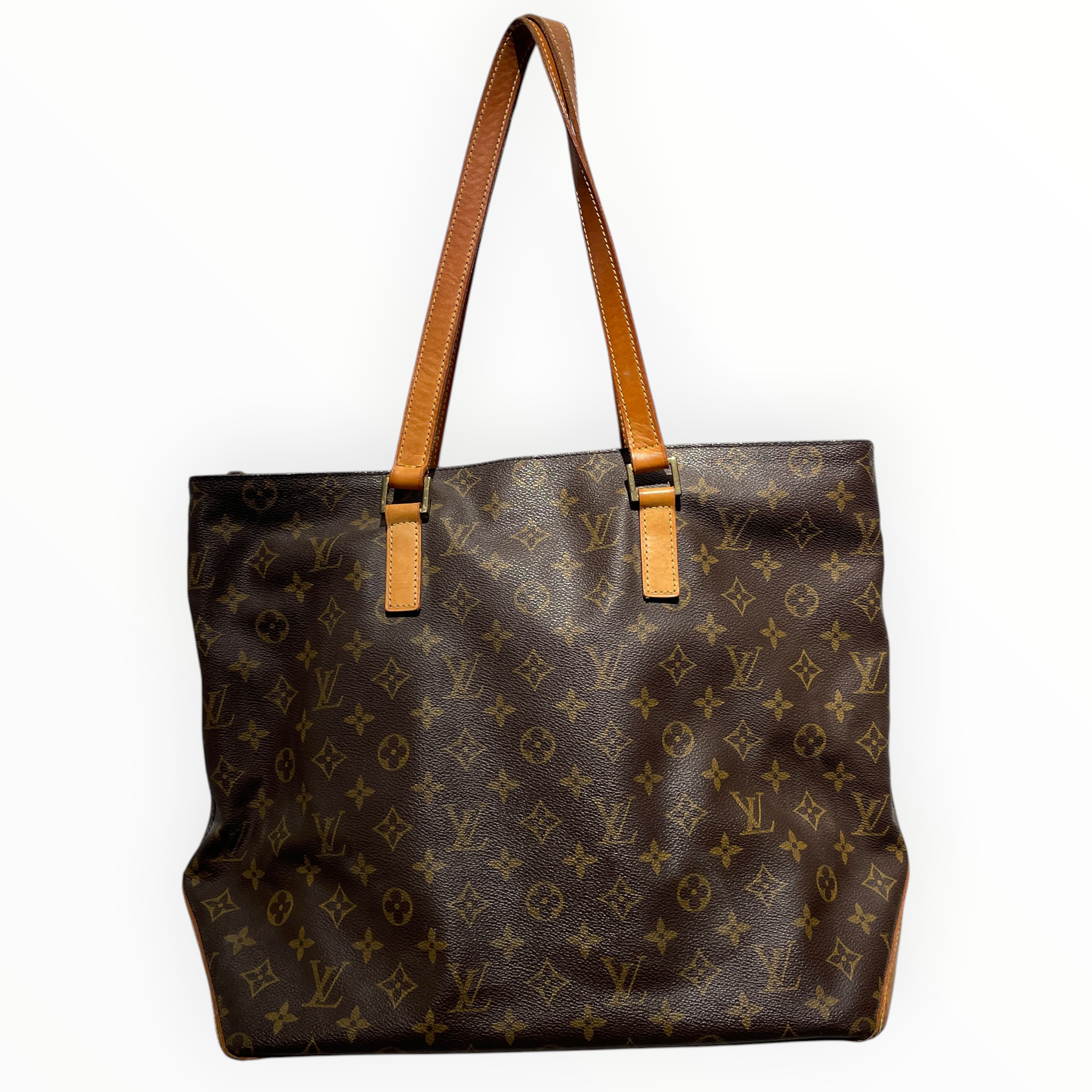 LOUIS VUITTON/Bag/Monogram/Leather/BRW/cabas mezzo view 2