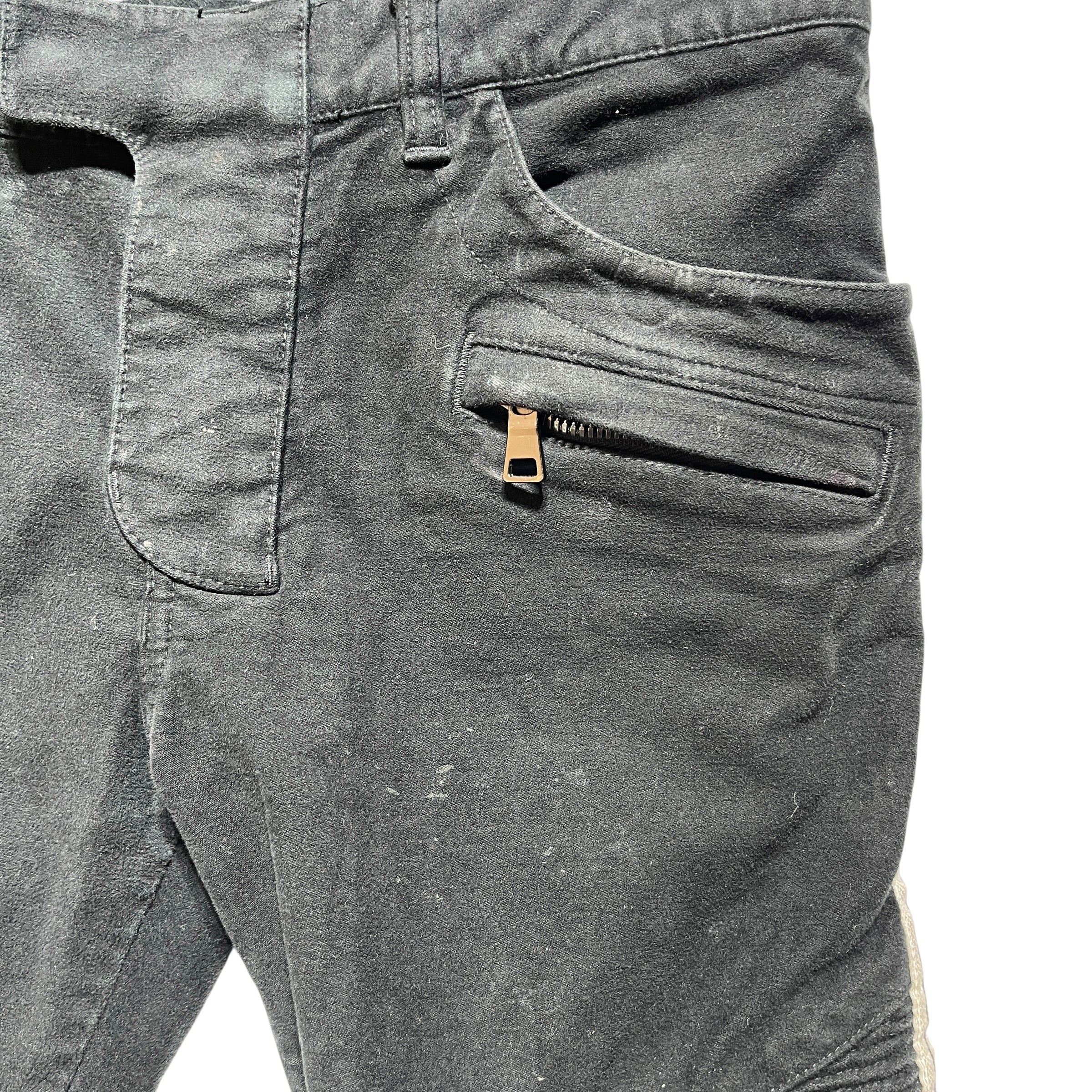BALMAIN/Skinny Pants/31/Cotton/BLK/MOTO JEANS view 5