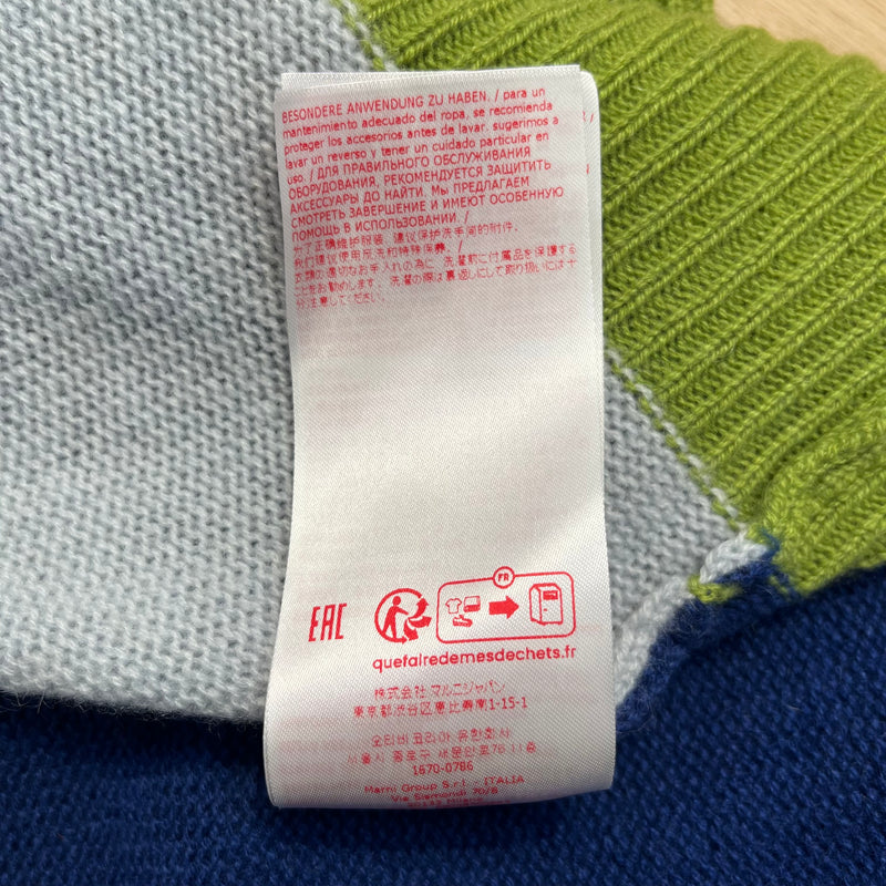 MARNI/Cardigan/36/Cashmere/BLU/blue light blue green